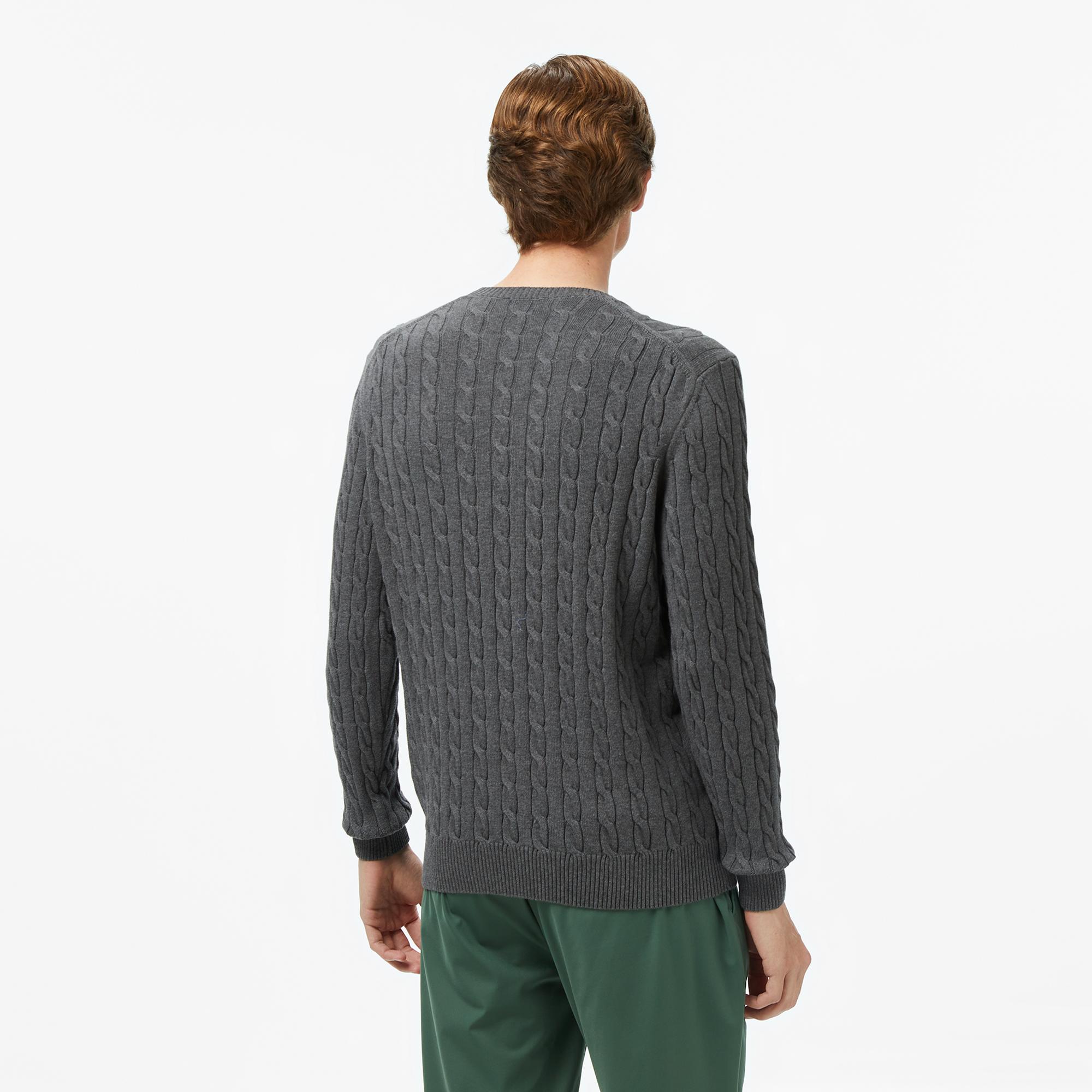 Nautica Erkek Gri Classic Fit Kazak