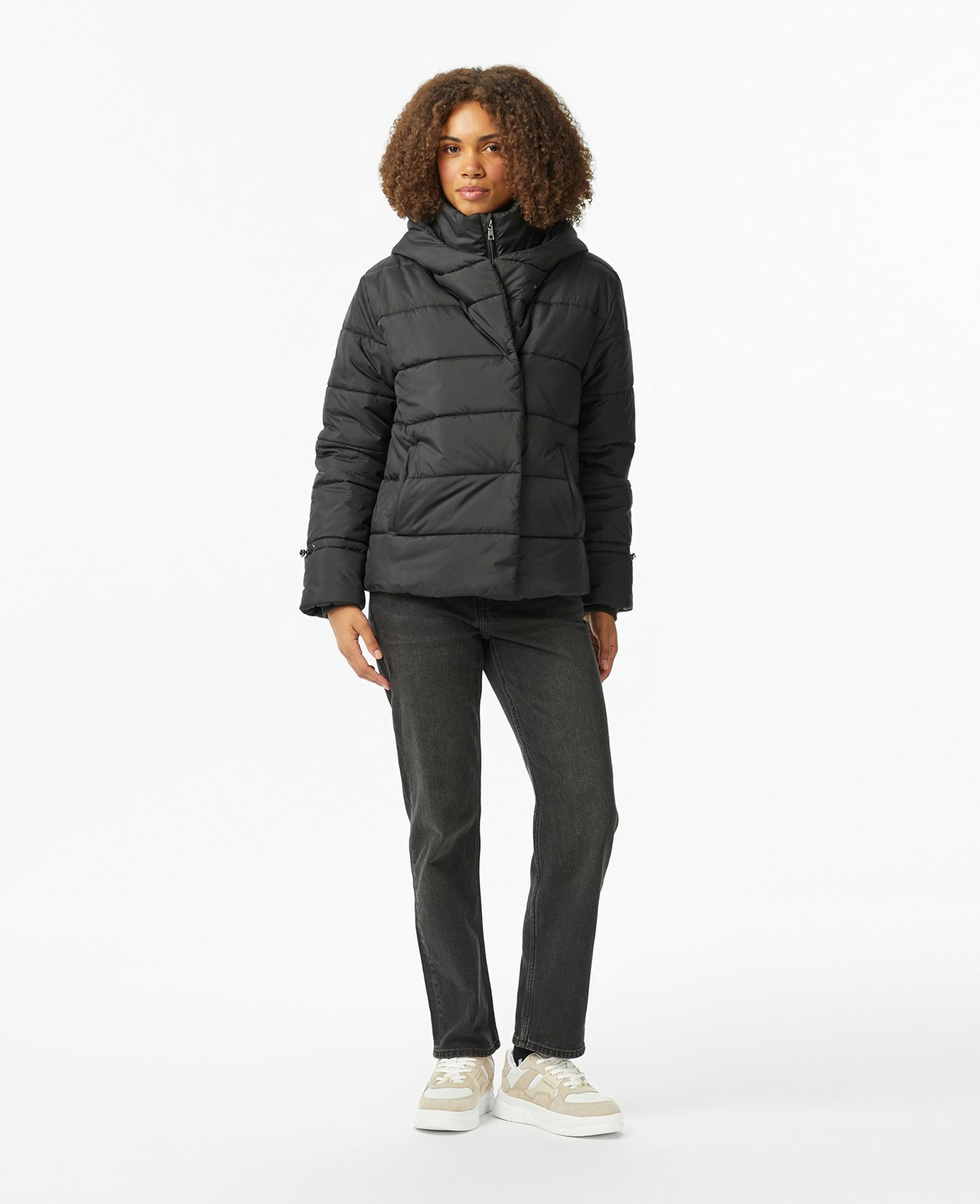 Nautica Kadın Siyah Regular Fit Mont