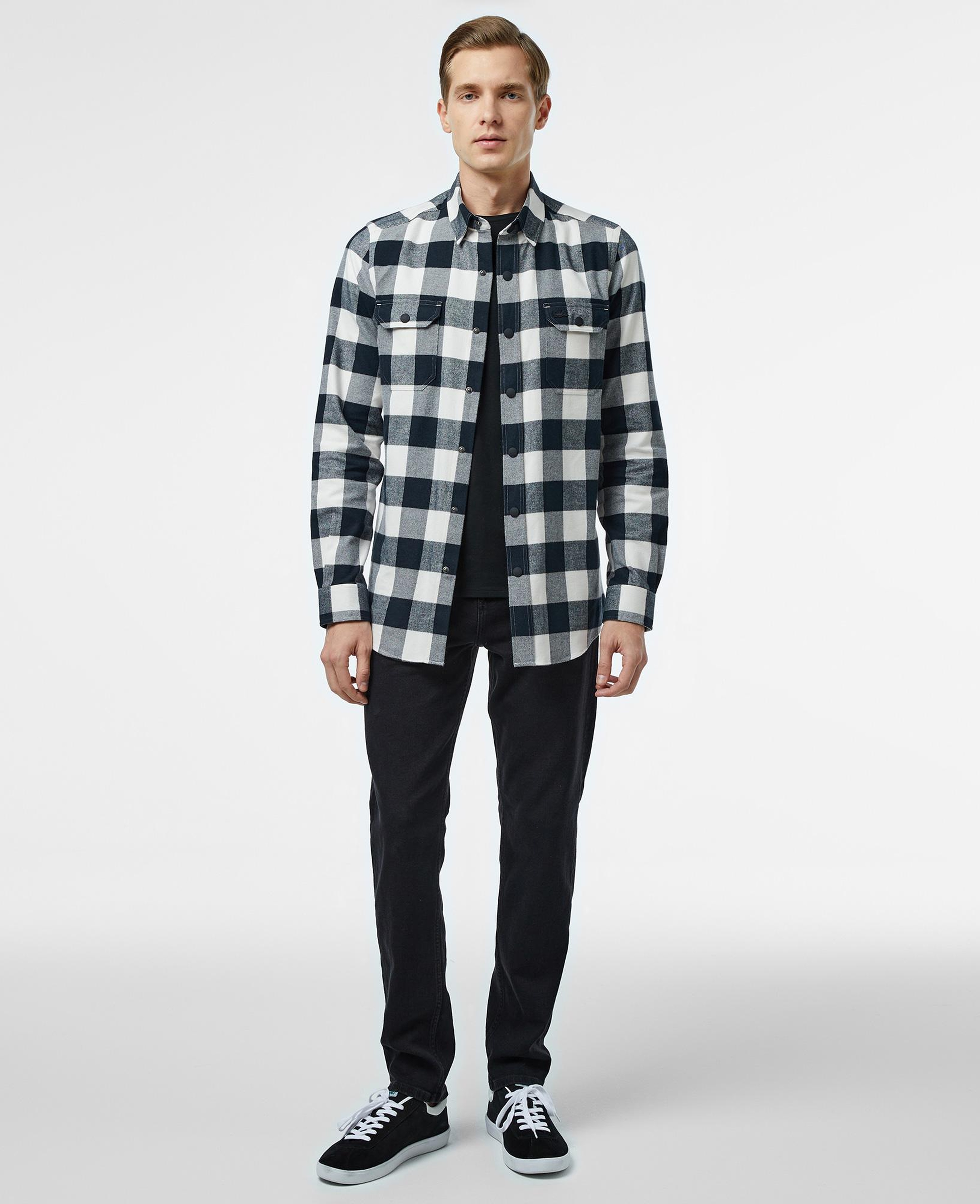 Erkek Regular Fit Siyah Jean Pantolon