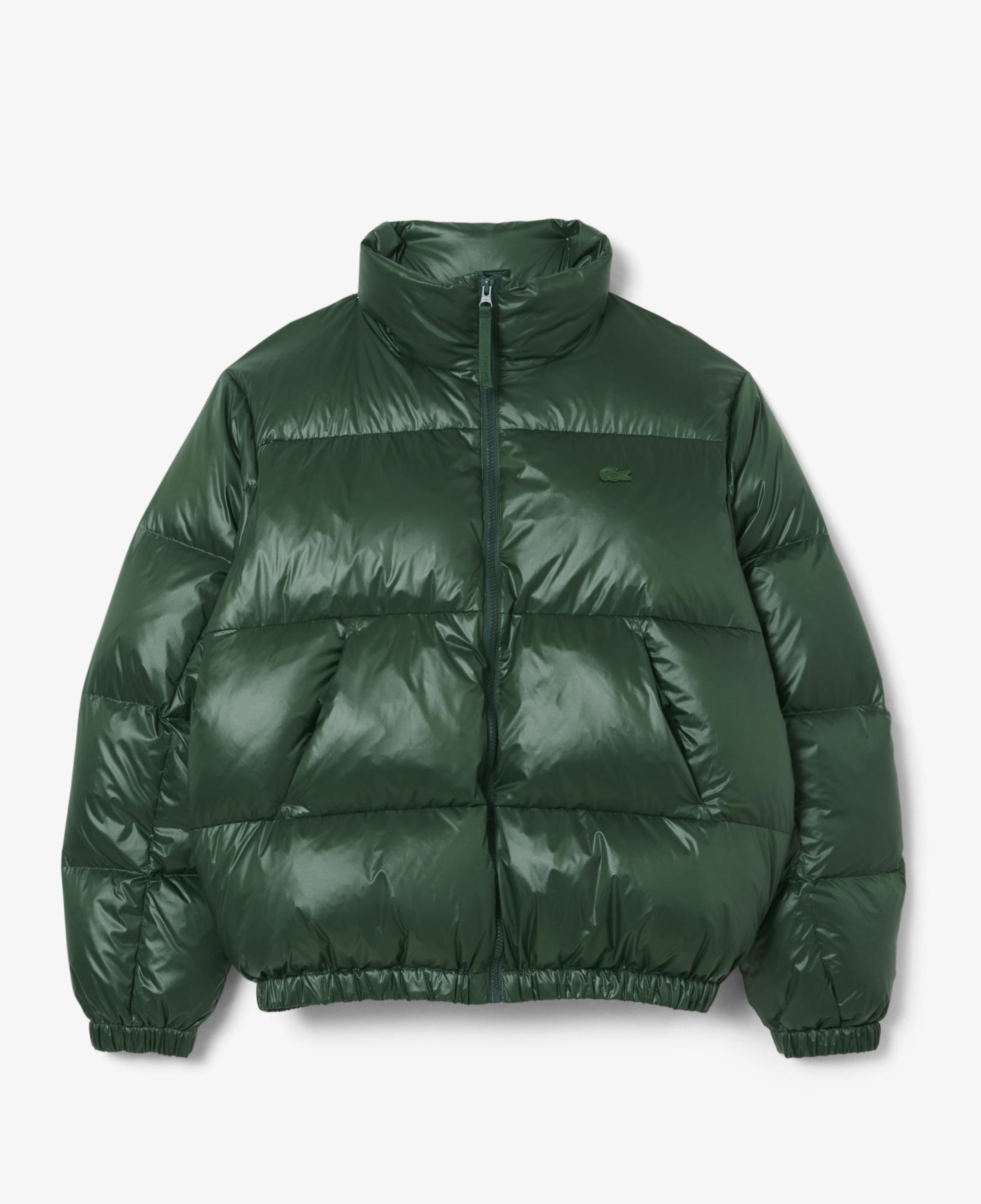 Erkek Relaxed Fit Kapüşonlu Yeşil Mont