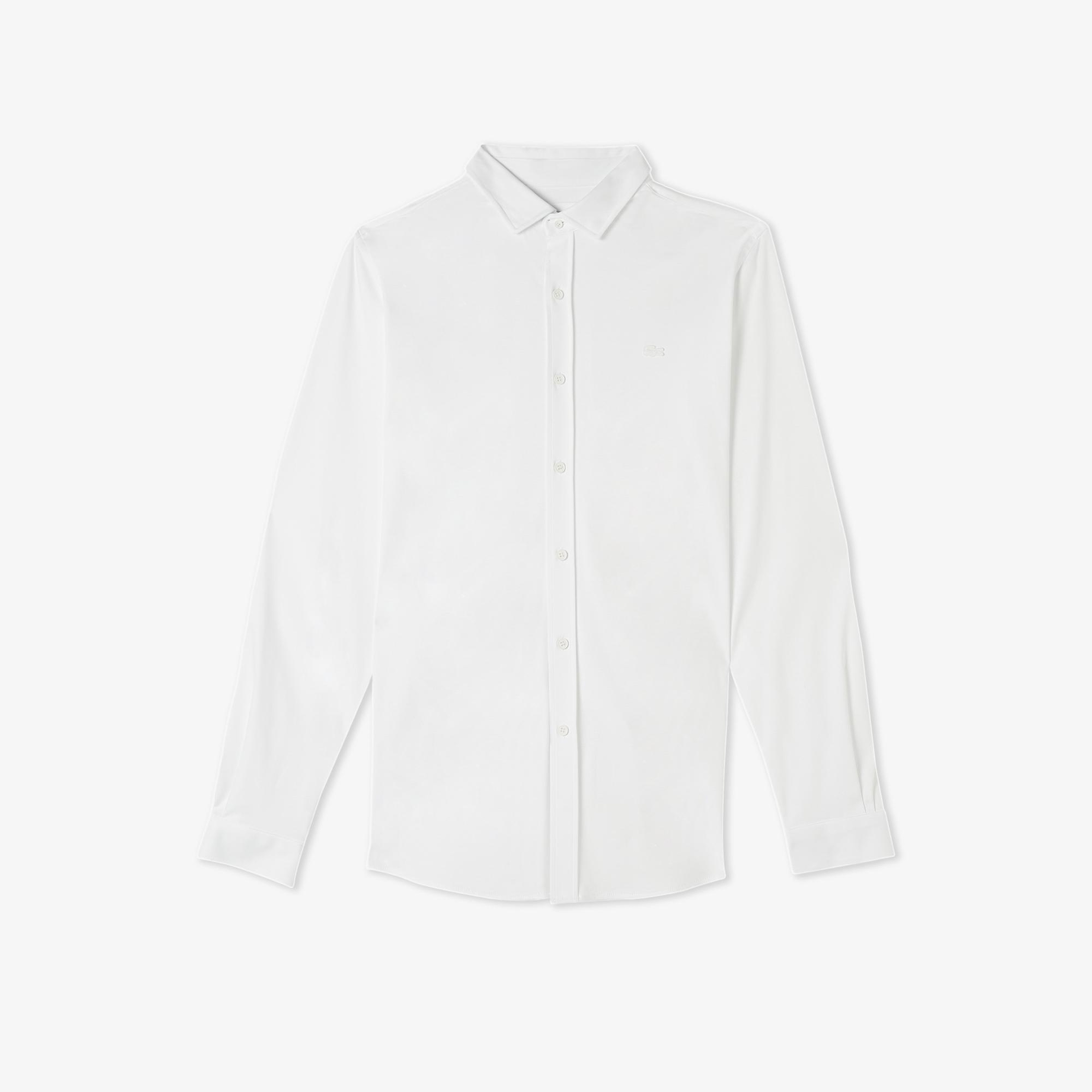 Erkek Slim Fit Beyaz Gömlek