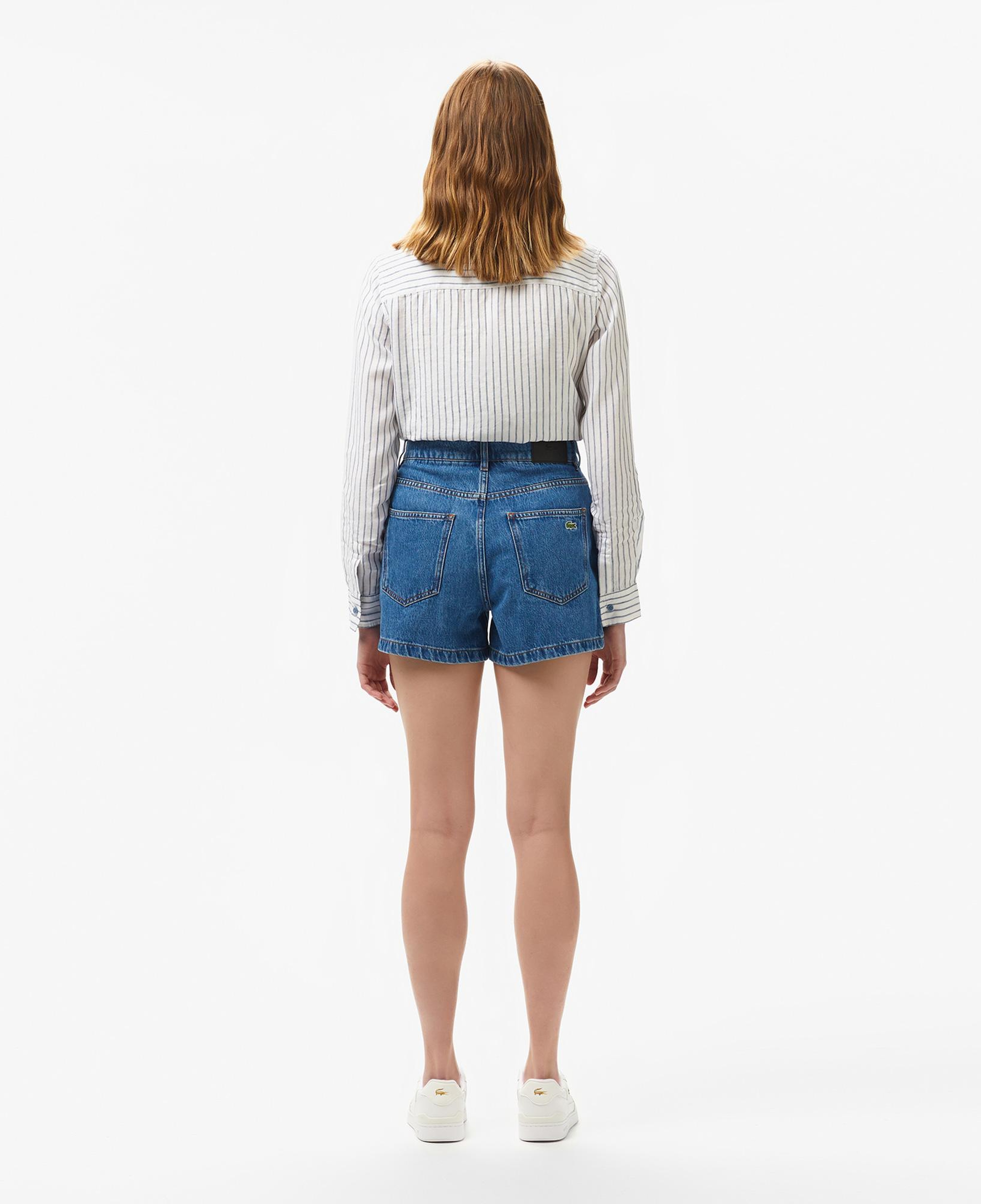 Kadın Regular Fit Denim Koyu Mavi Şort