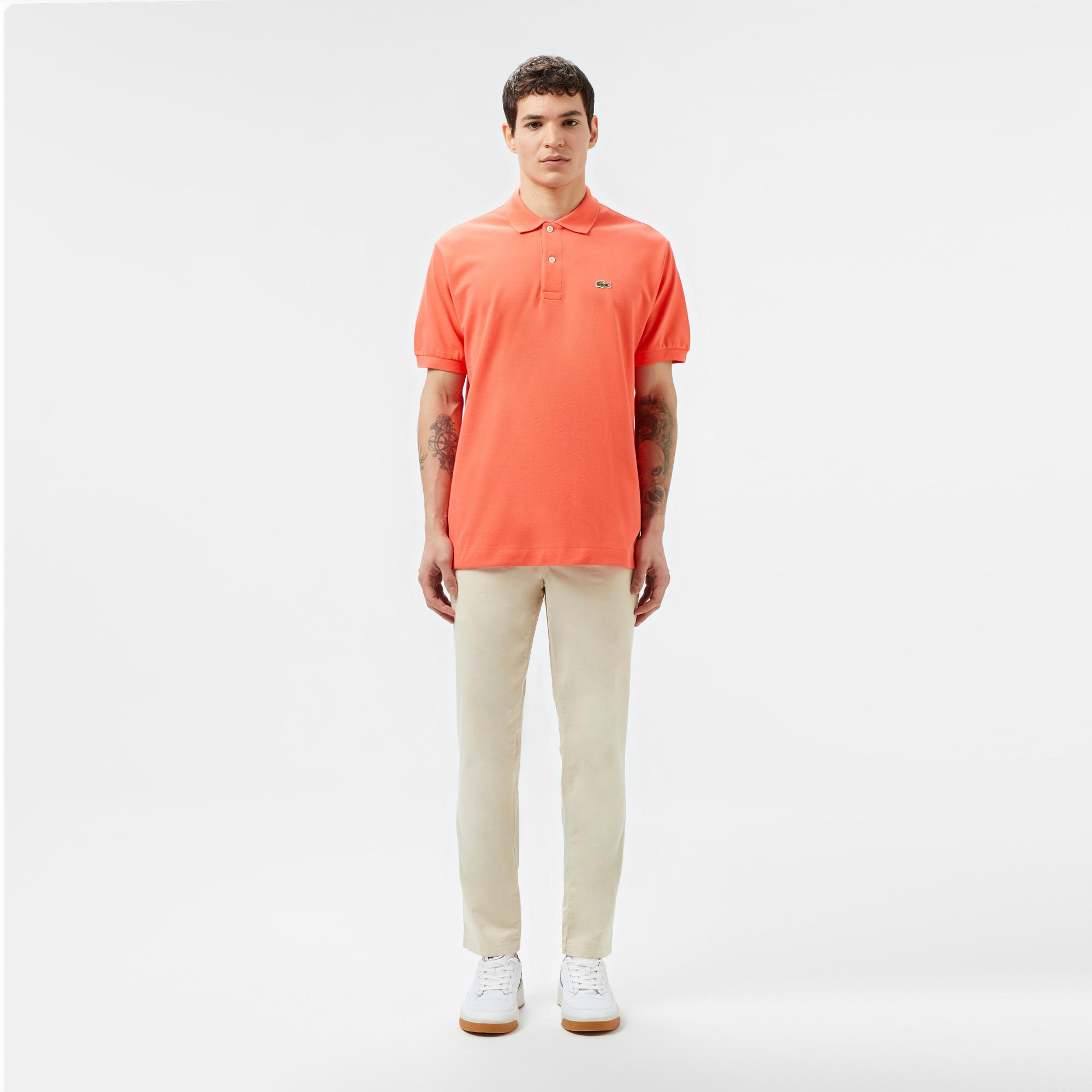 L.12.12 Erkek Classic Fit Turuncu Polo