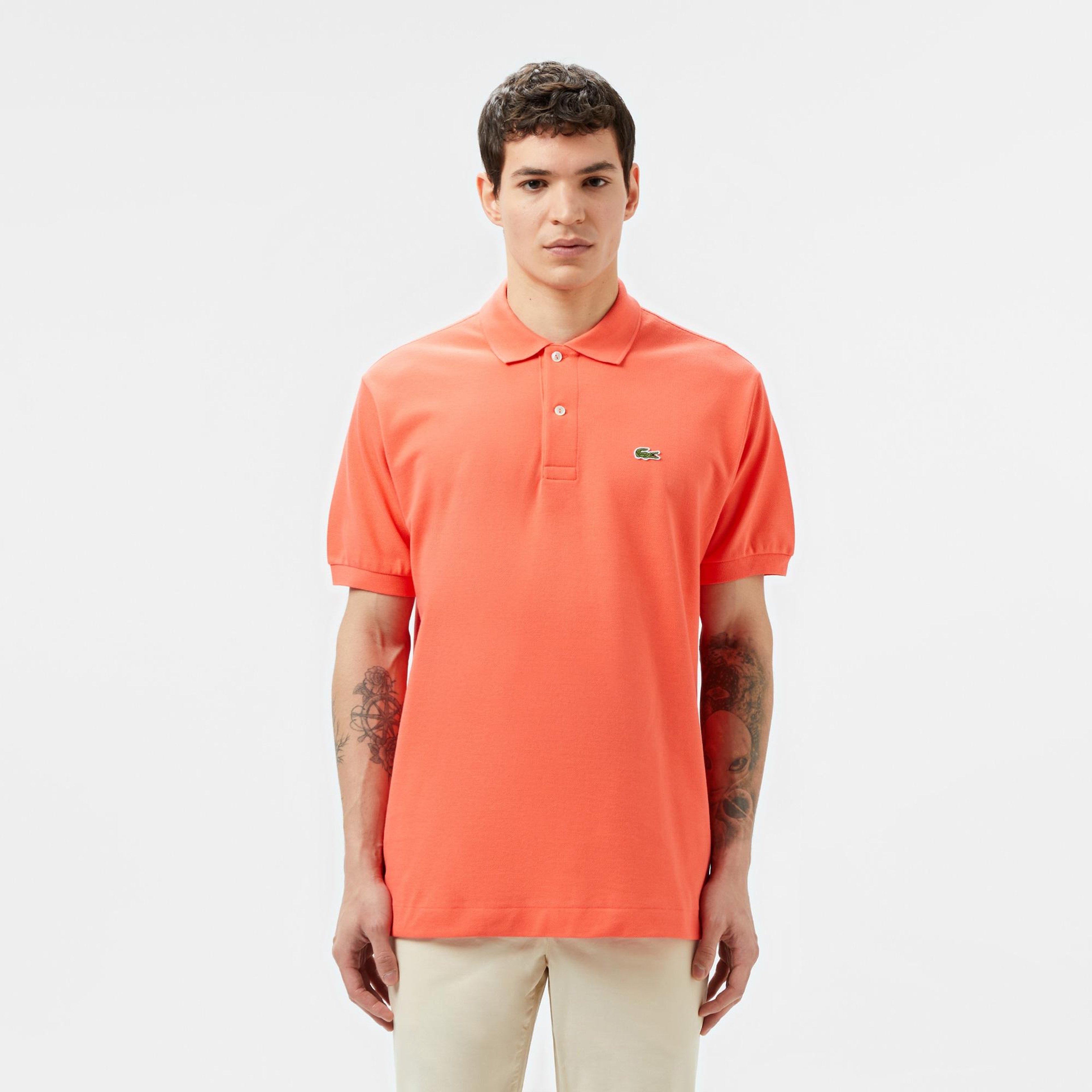 L.12.12 Erkek Classic Fit Turuncu Polo