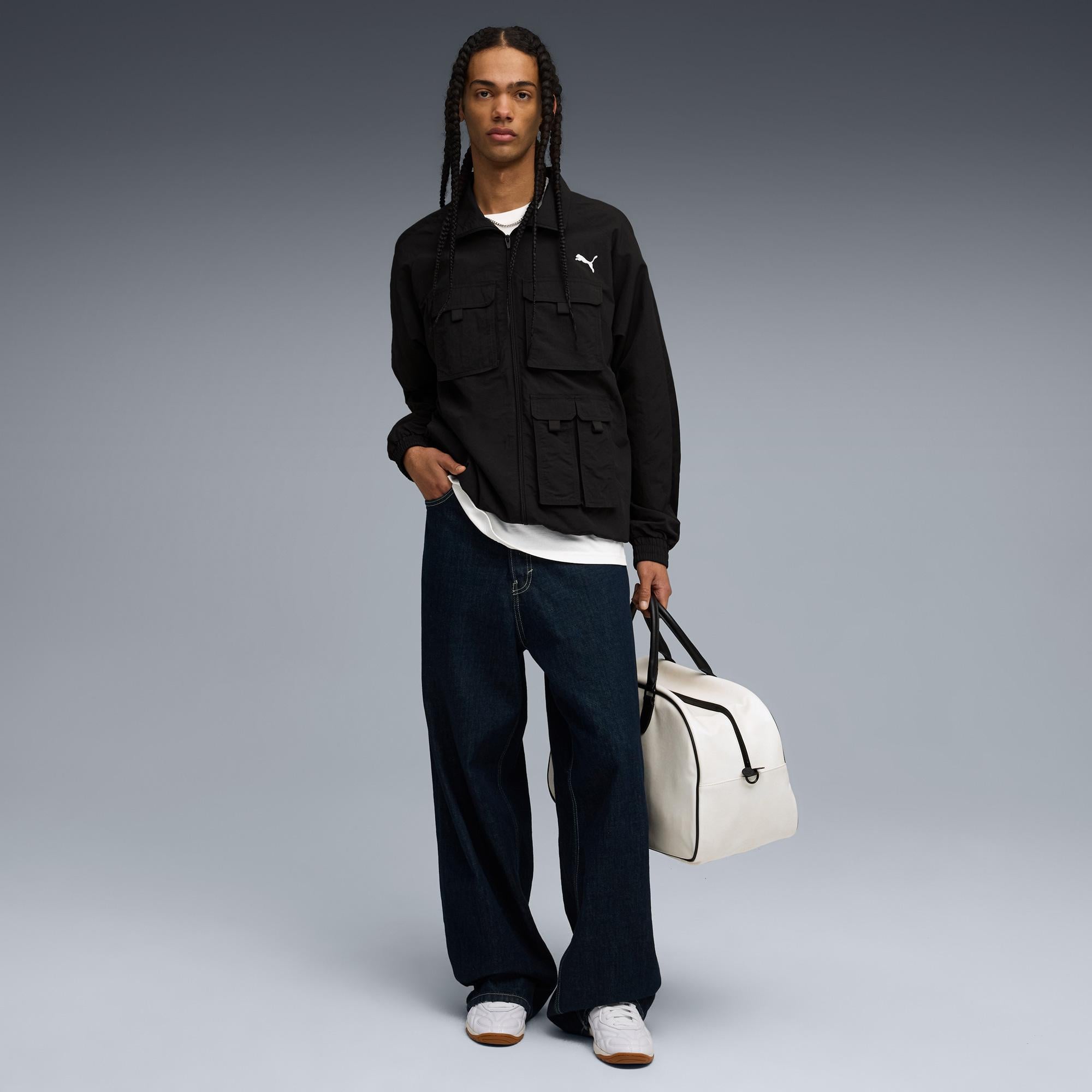Puma T7 Cargo Track Erkek Siyah Ceket