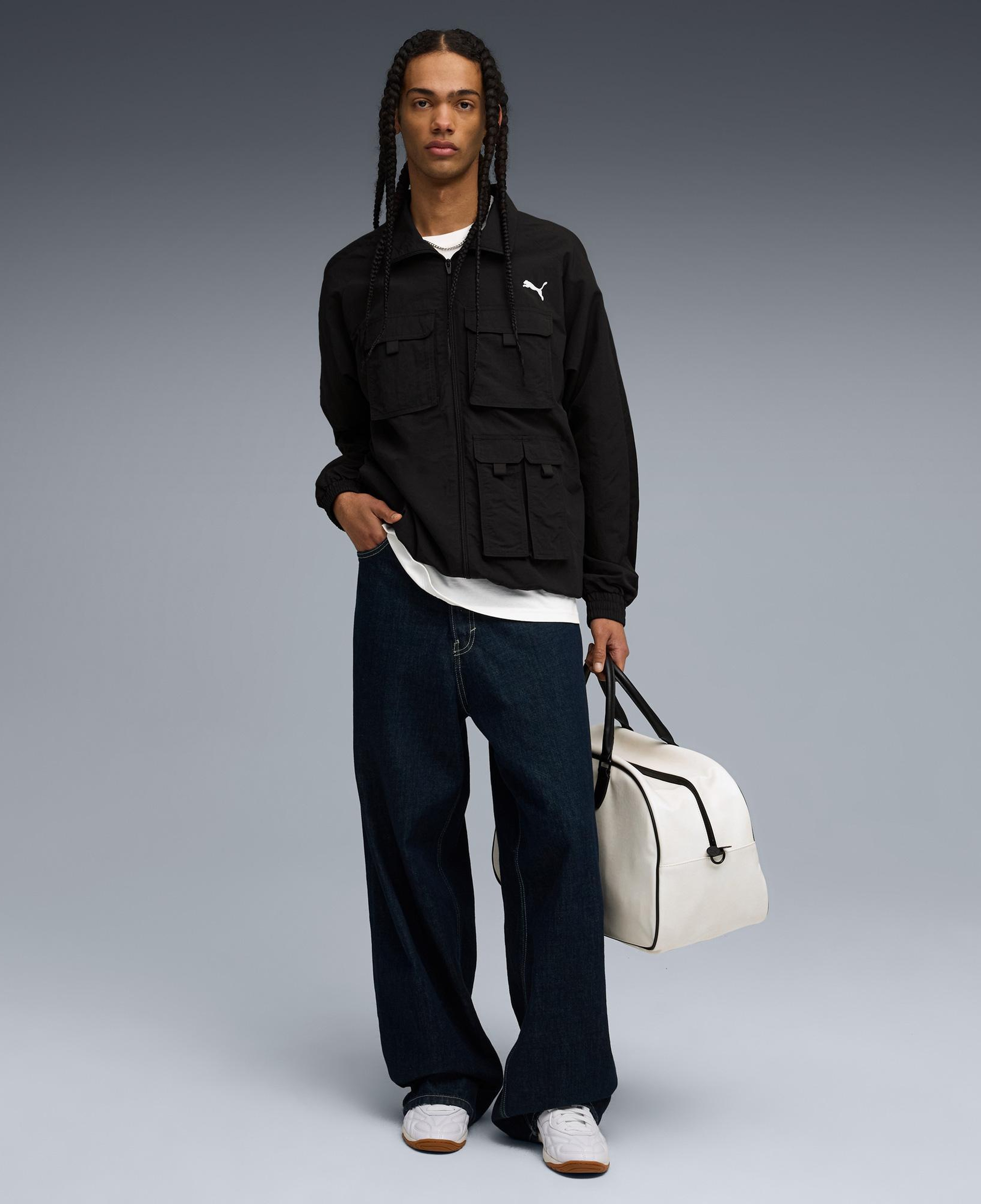 Puma T7 Cargo Track Erkek Siyah Ceket