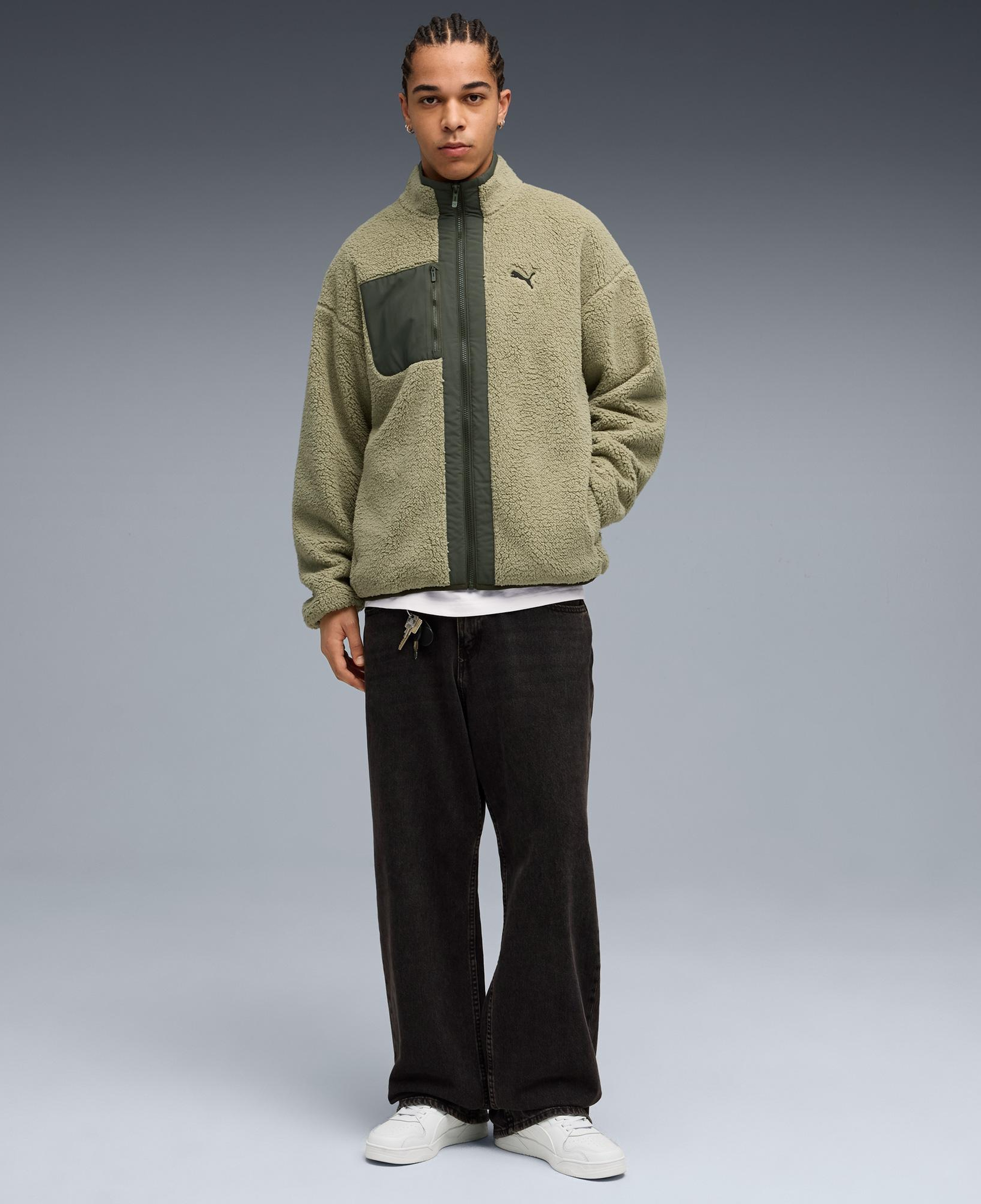 Puma Reversible Sherpa Erkek Haki Ceket