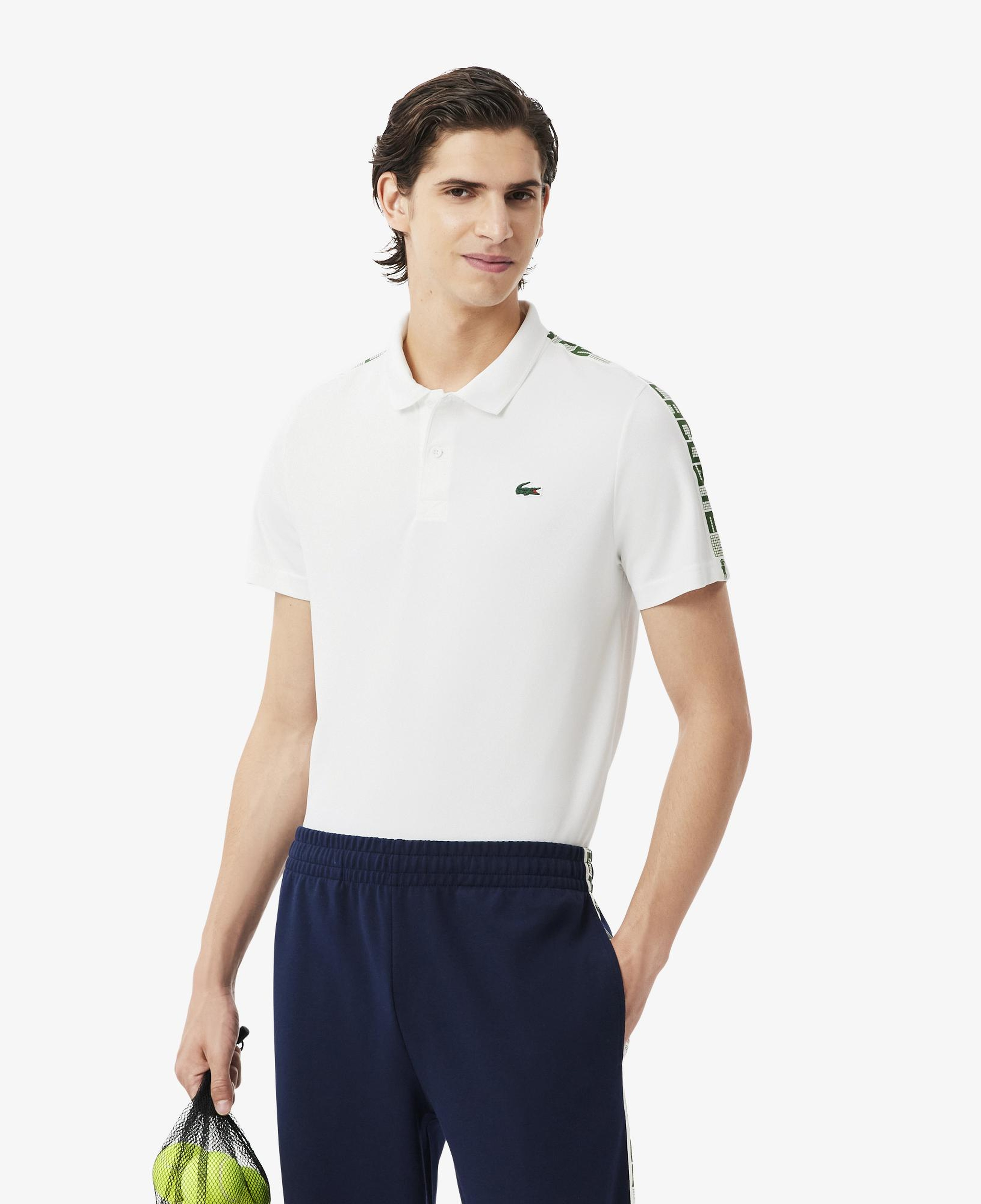 SPORT Erkek Regular Fit Baskılı Beyaz Polo