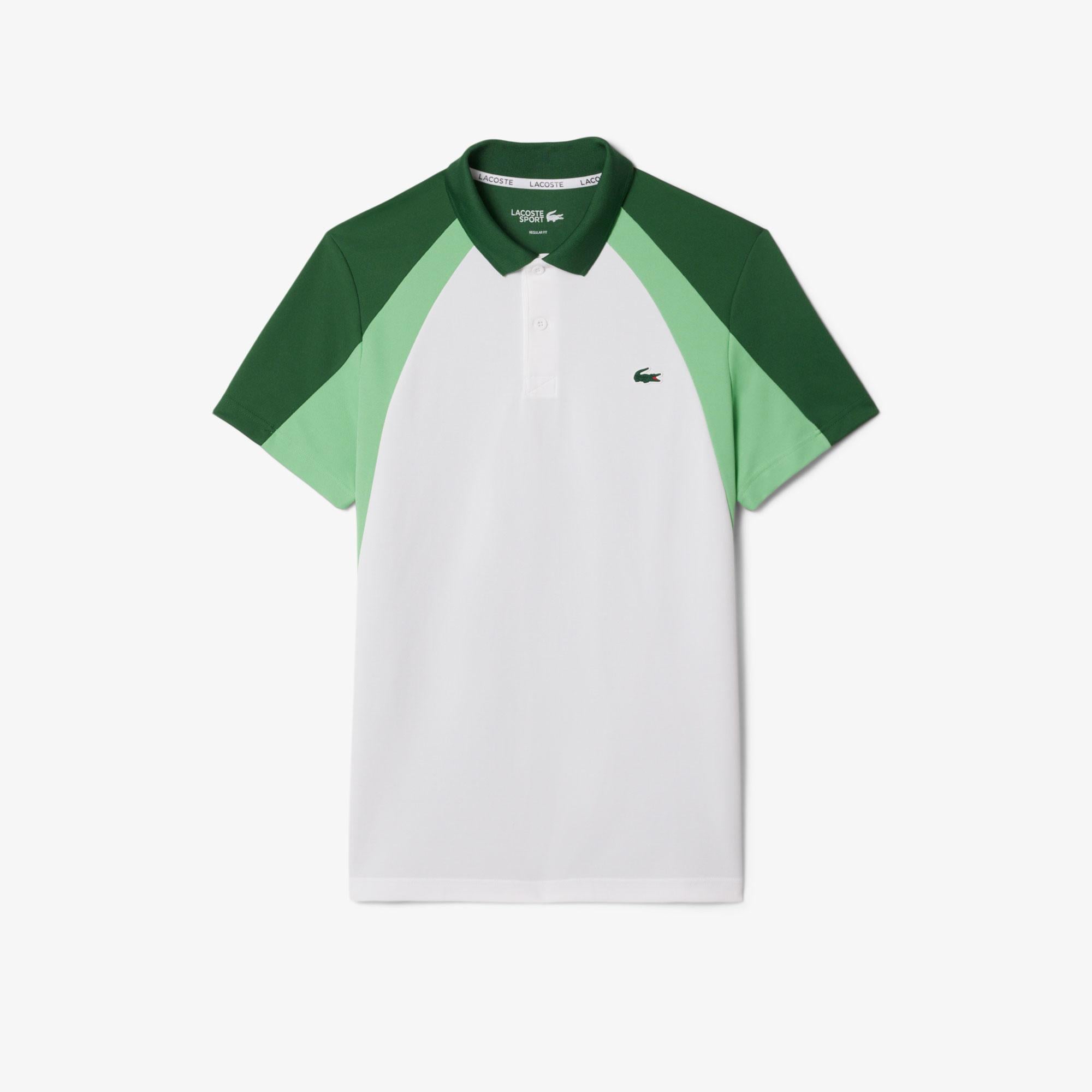 SPORT Erkek Regular Fit Renk Bloklu Beyaz Polo