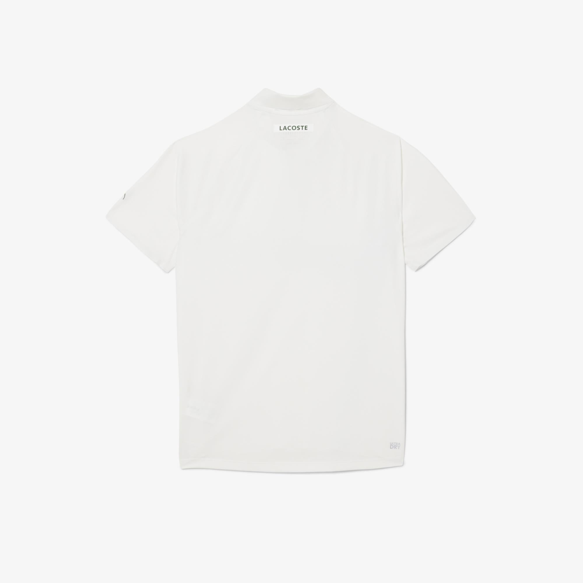 SPORT X Novak Djokovic Erkek Slim Fit Baskılı Beyaz Polo
