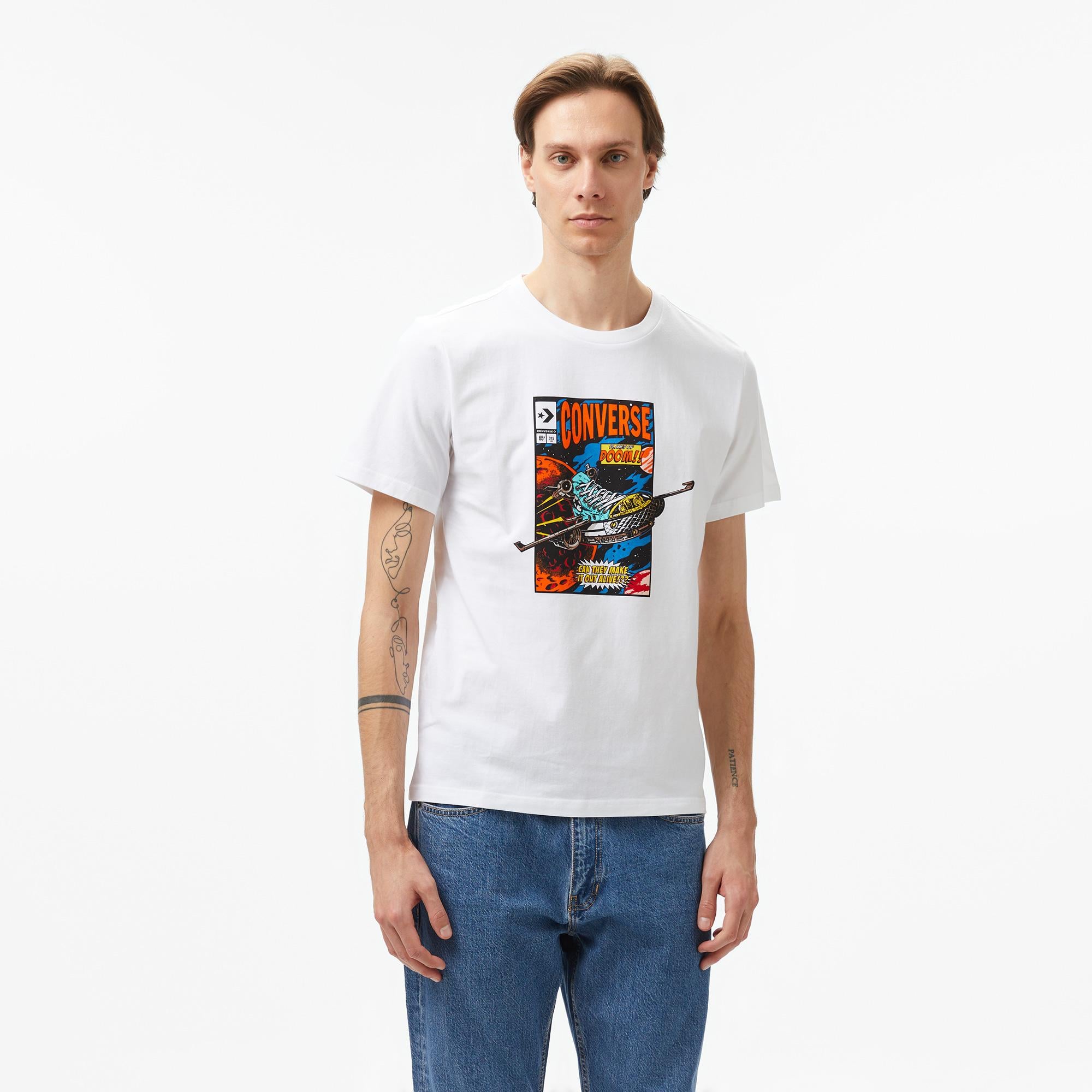 Converse Comic Cover Erkek Beyaz T-Shirt