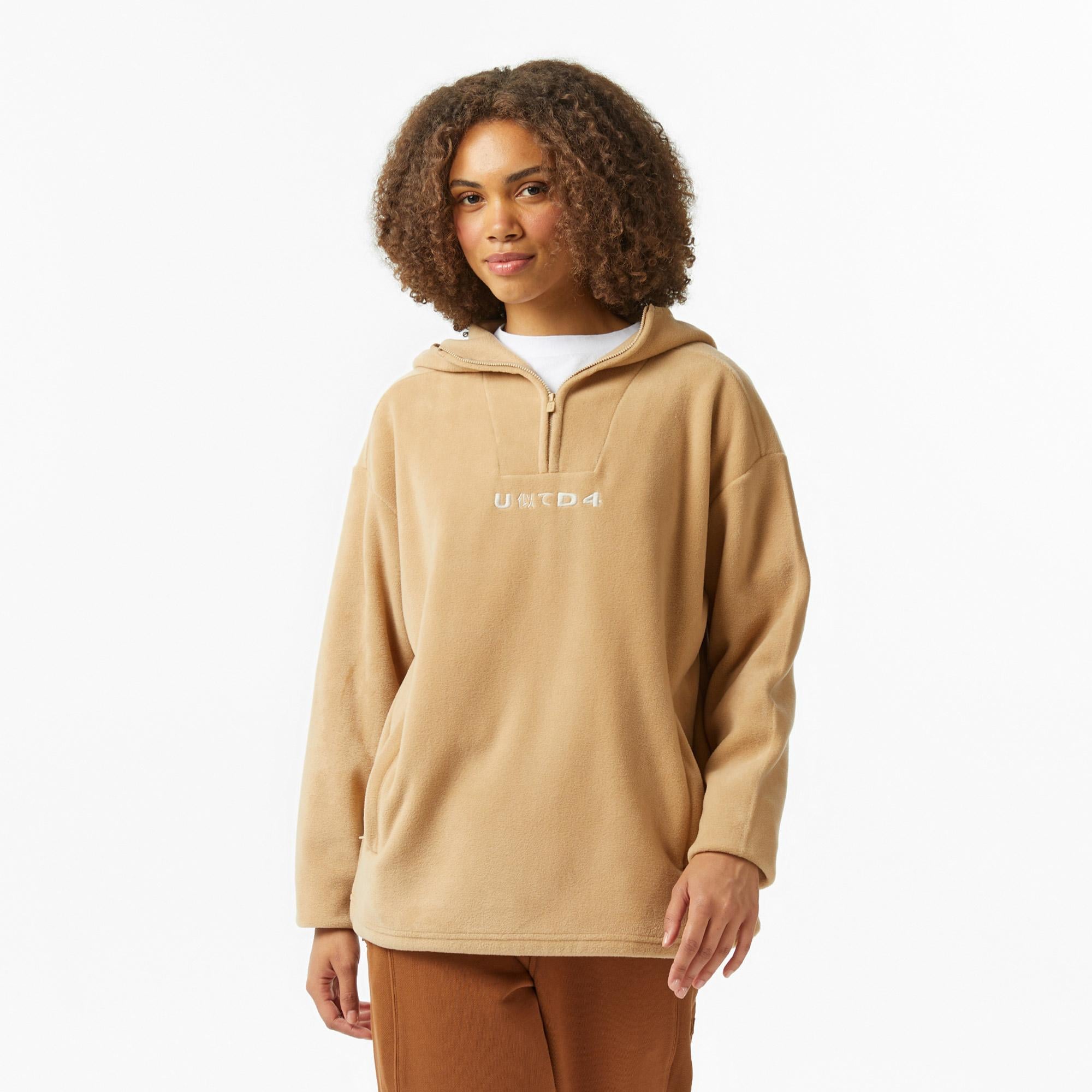 UNITED4 Kadın Kahverengi Hoodie