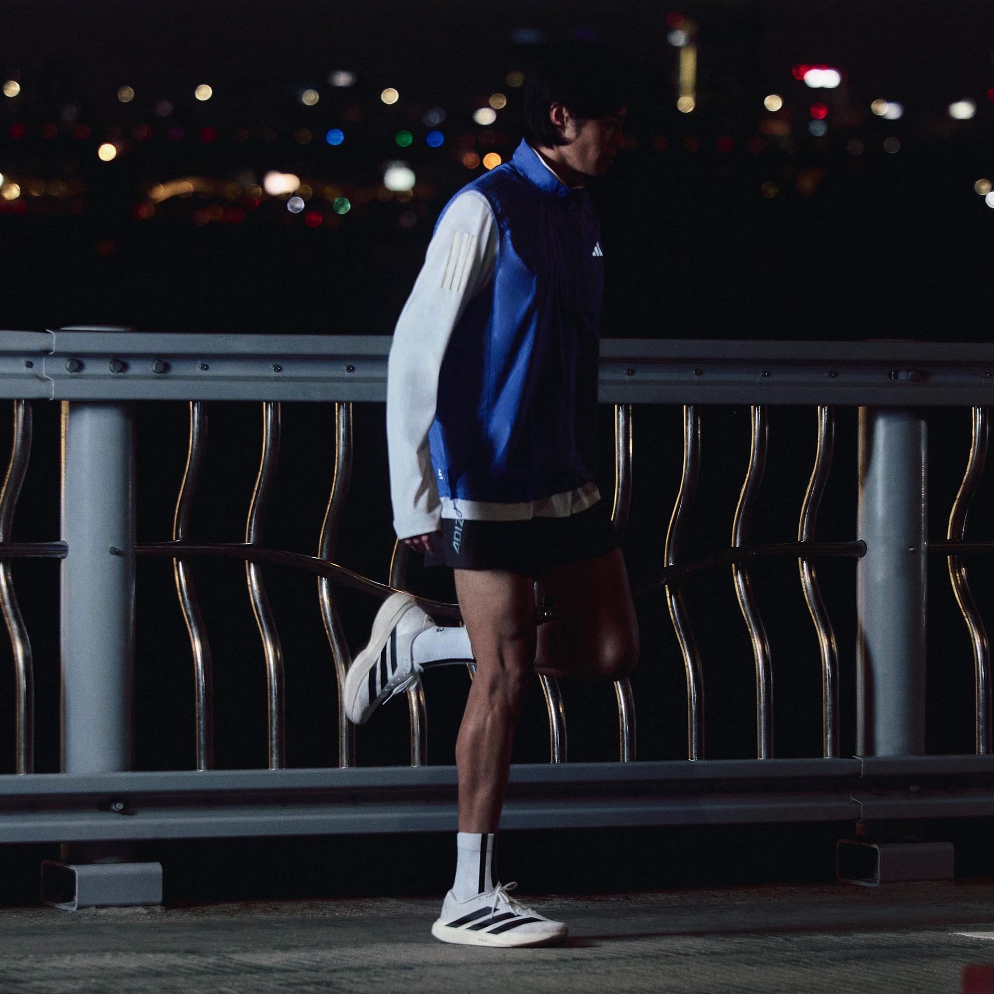 adidas Adizero Evo Sl Erkek Beyaz Koşu Ayakkabısı