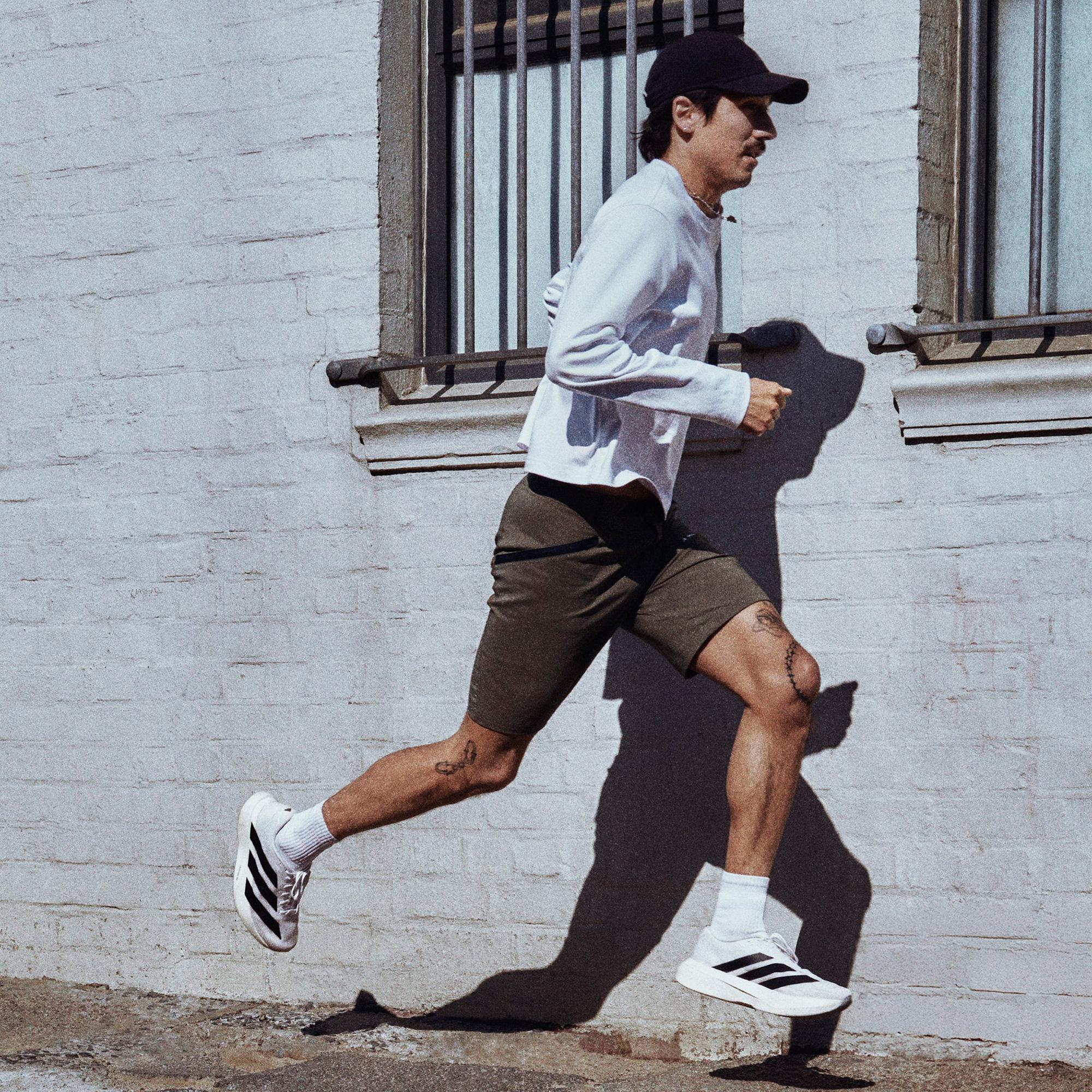 adidas Adizero Evo Sl Erkek Beyaz Koşu Ayakkabısı
