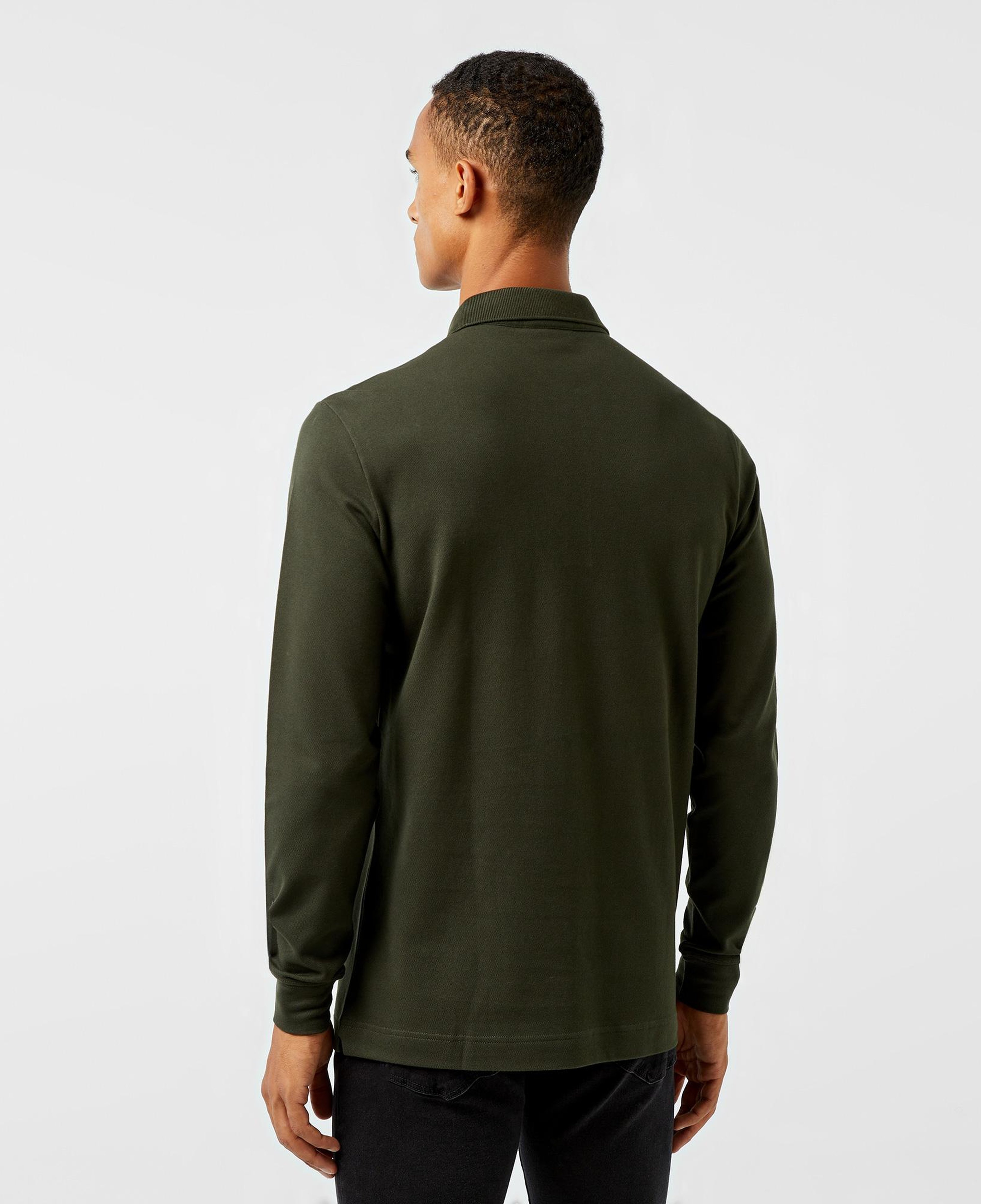 Erkek Regular Fit Uzun Kollu Haki Paris Polo