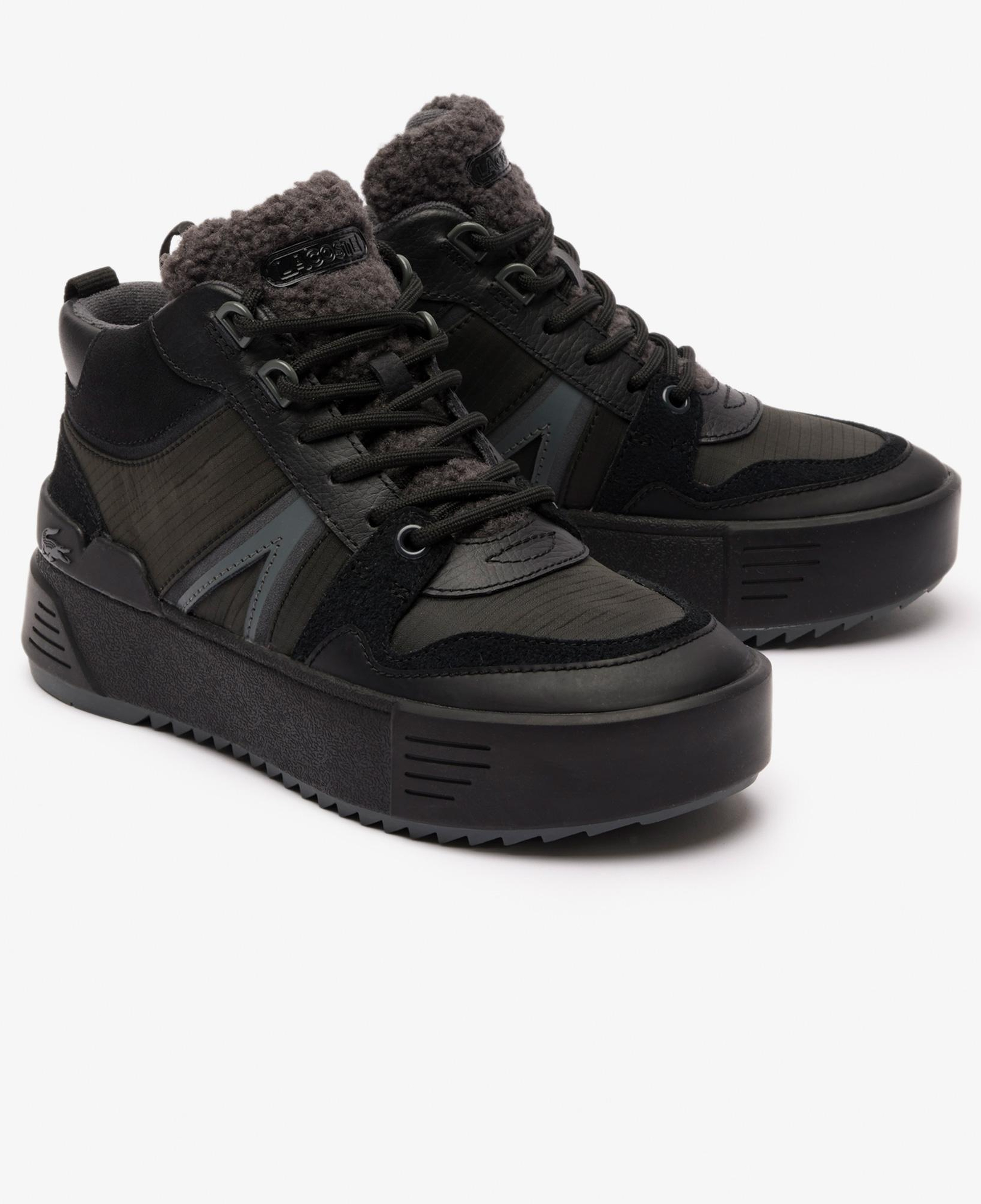 Lacoste L002 Winter Mid Kadın Siyah Bot