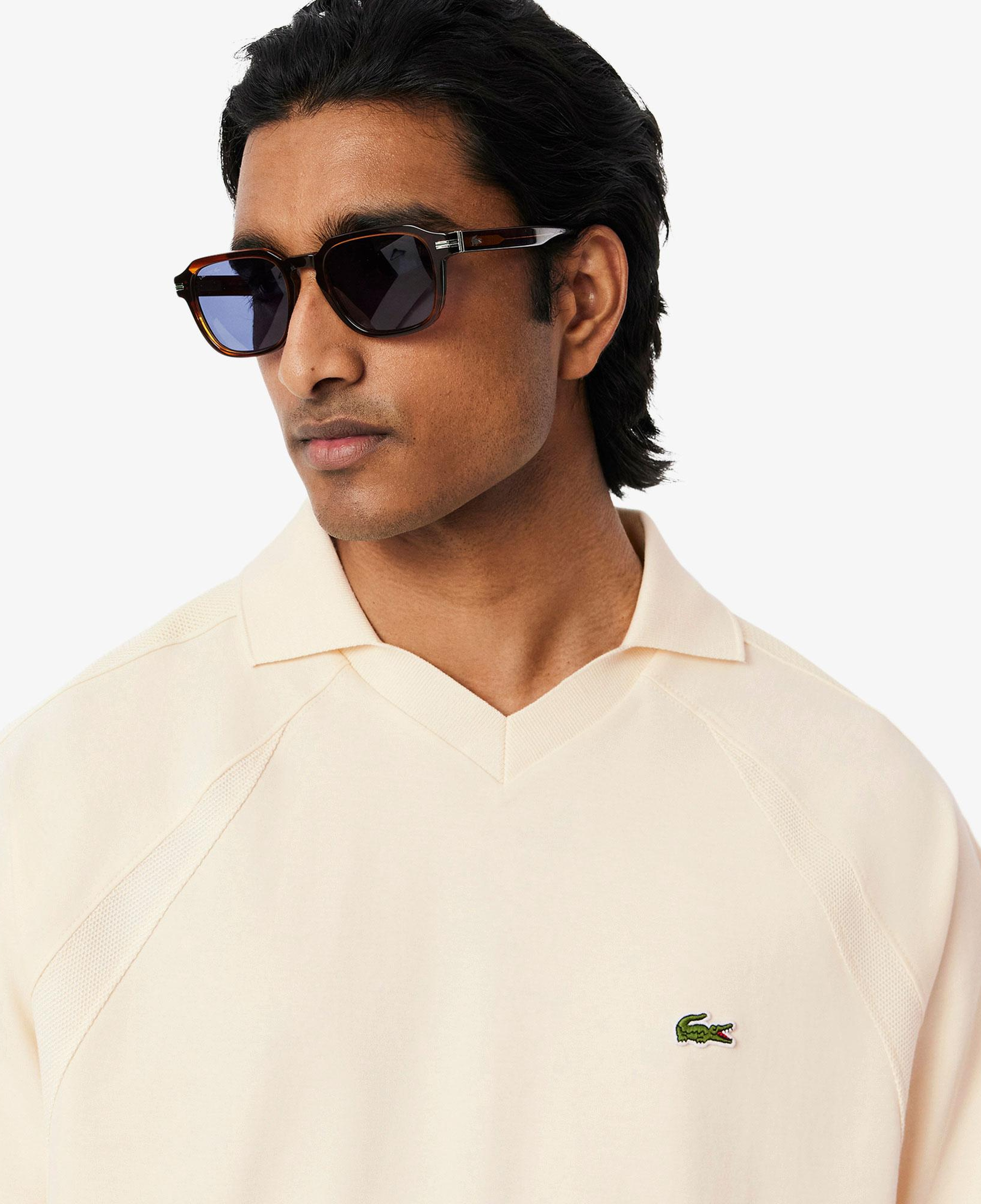 Erkek Classic Fit Organik Pamuk Krem Polo