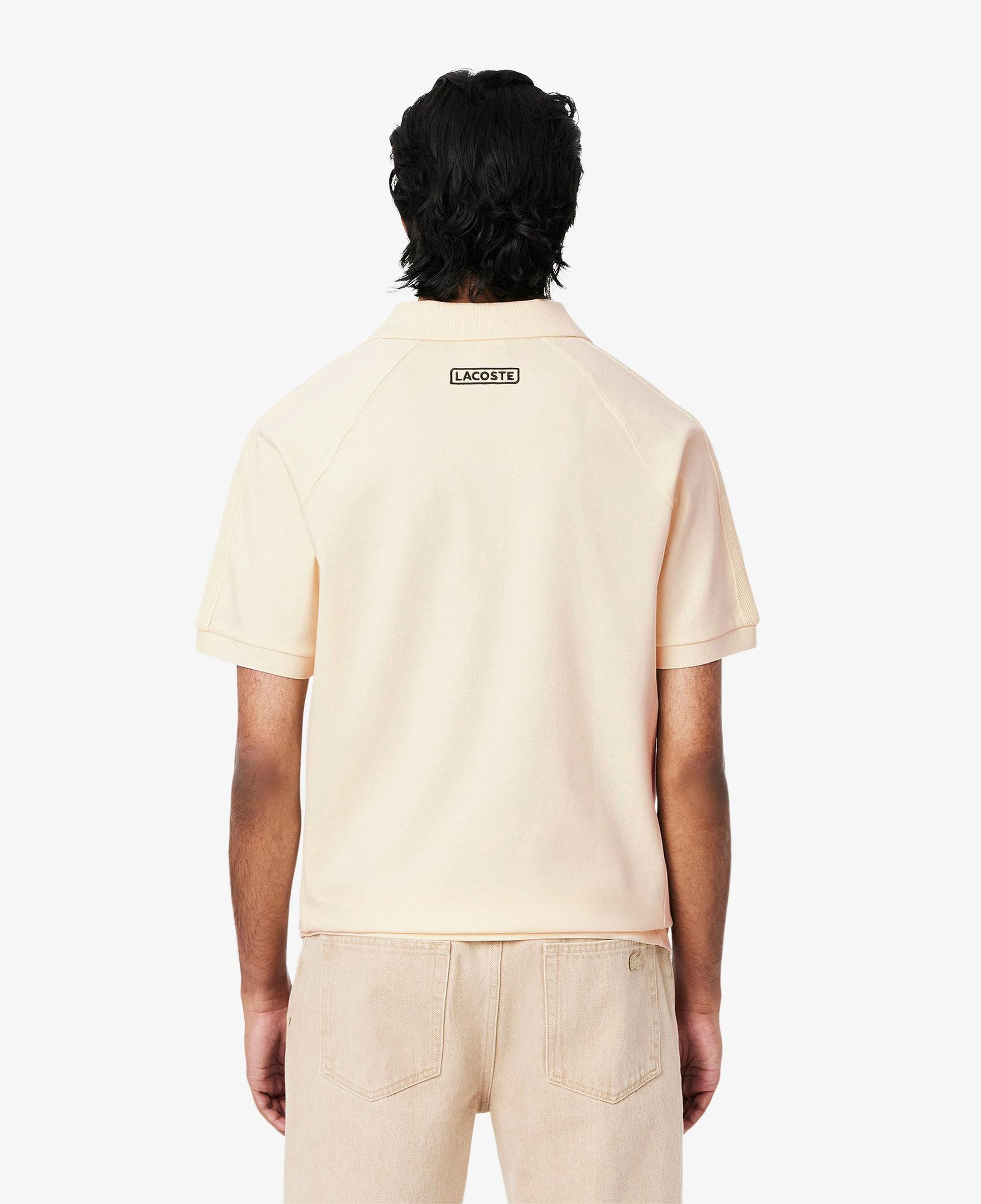 Erkek Classic Fit Organik Pamuk Krem Polo