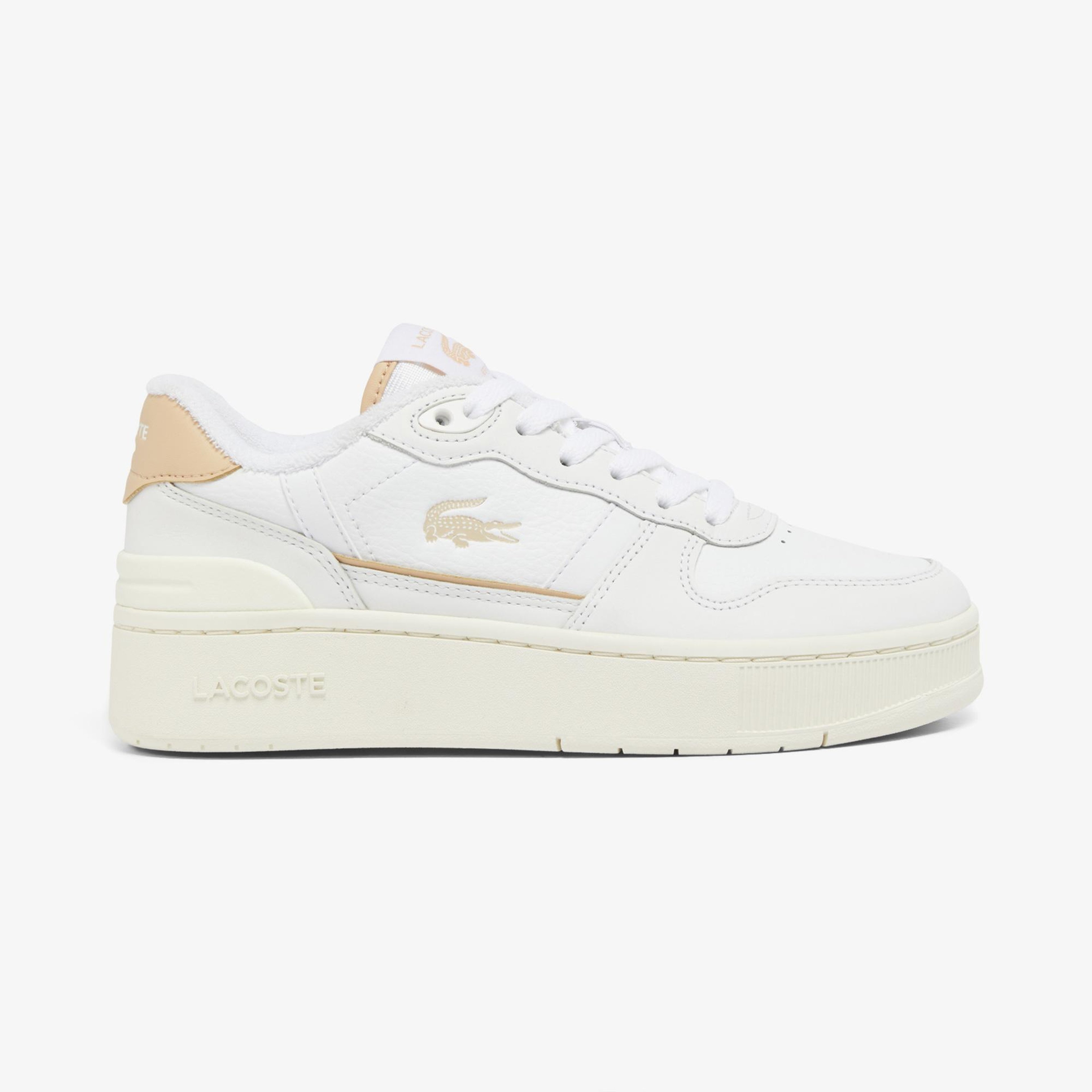 Lacoste T-Clip Platform Kadın Krem Sneaker