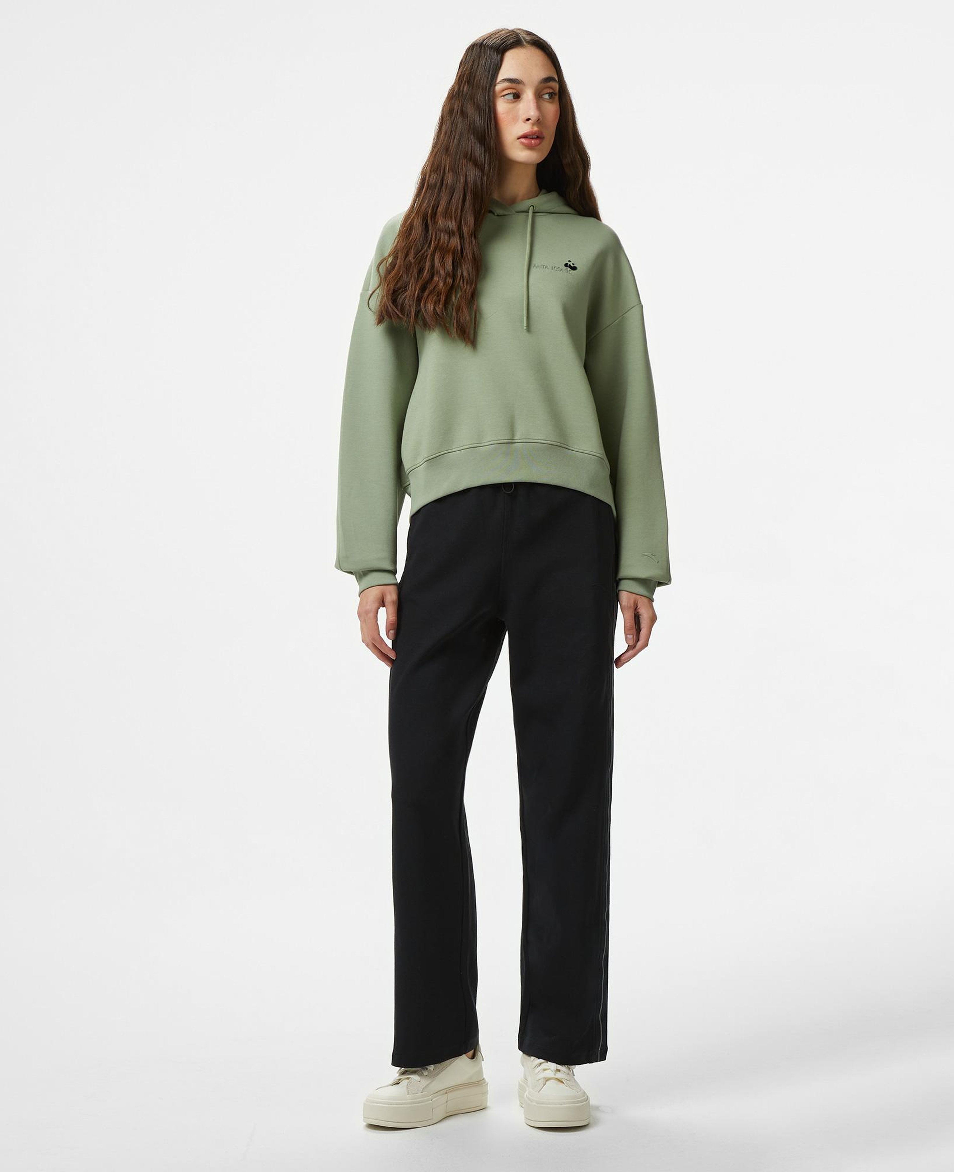 Anta Iconic Kadın Yeşil Sweatshirt