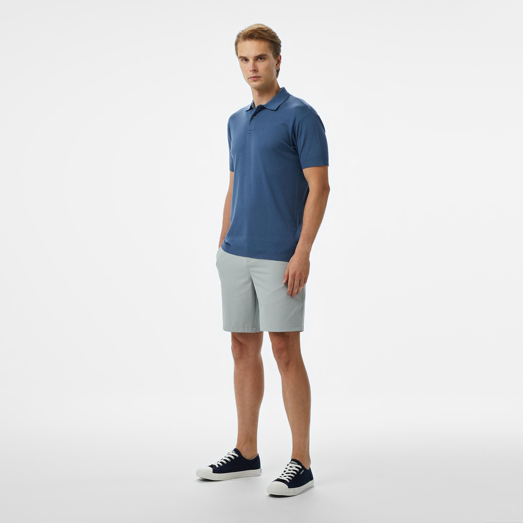 Nautica Erkek Mavi Classic Fit Modal Karışımlı Polo