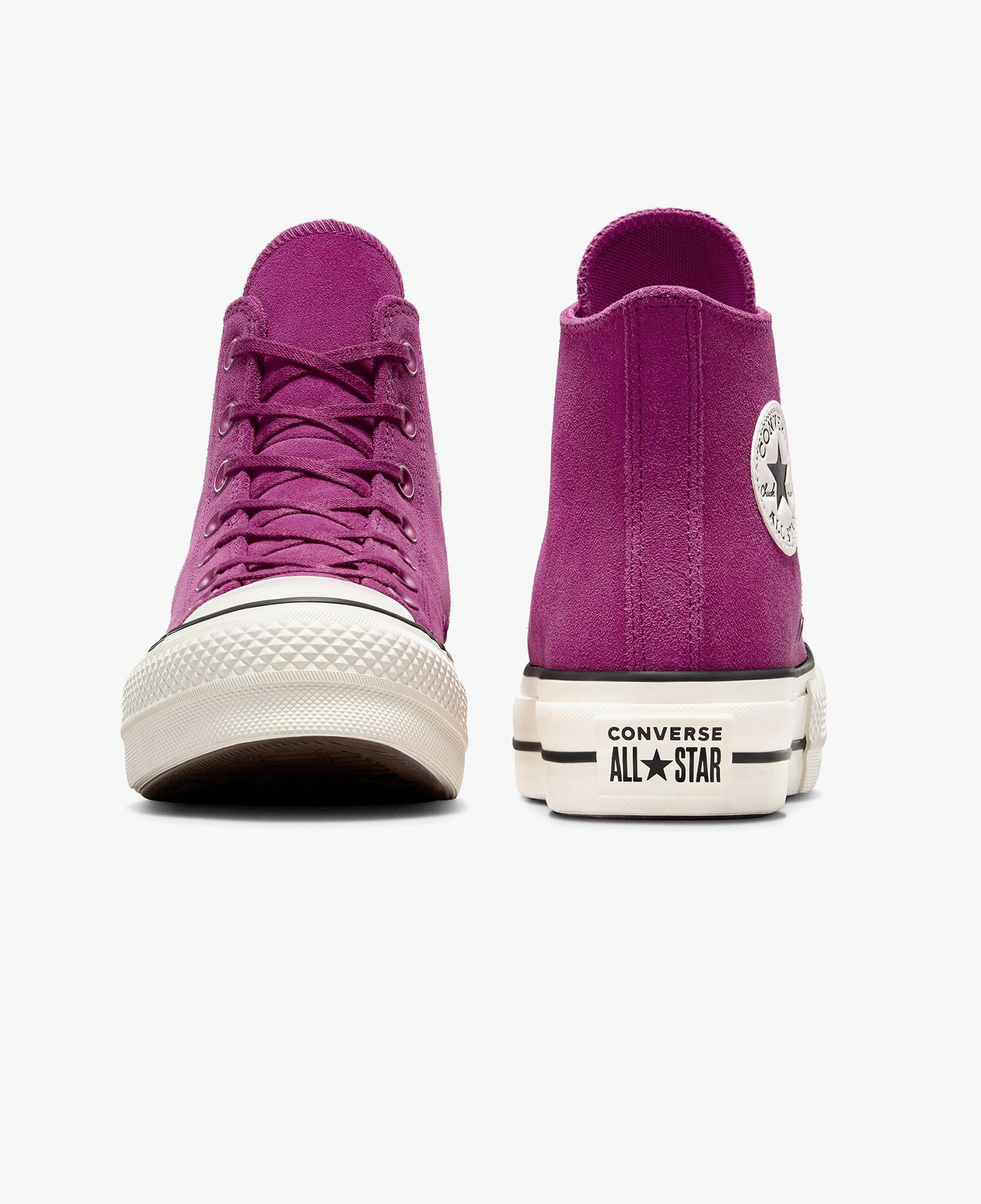 Converse Chuck Taylor All Star Lift Unisex Mor Süet Platform Deri Sneaker