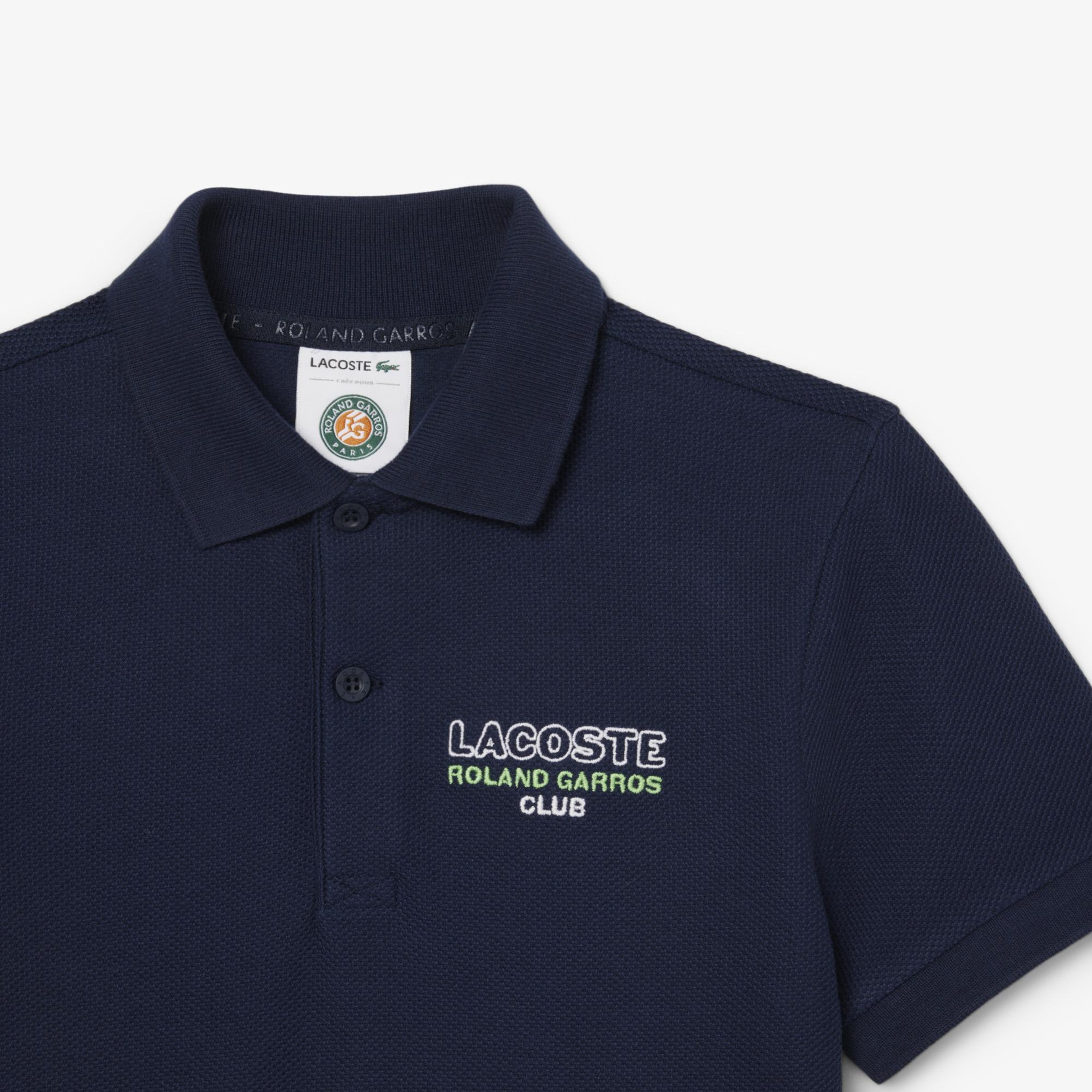 Roland Garros Çocuk Baskılı Lacivert Polo