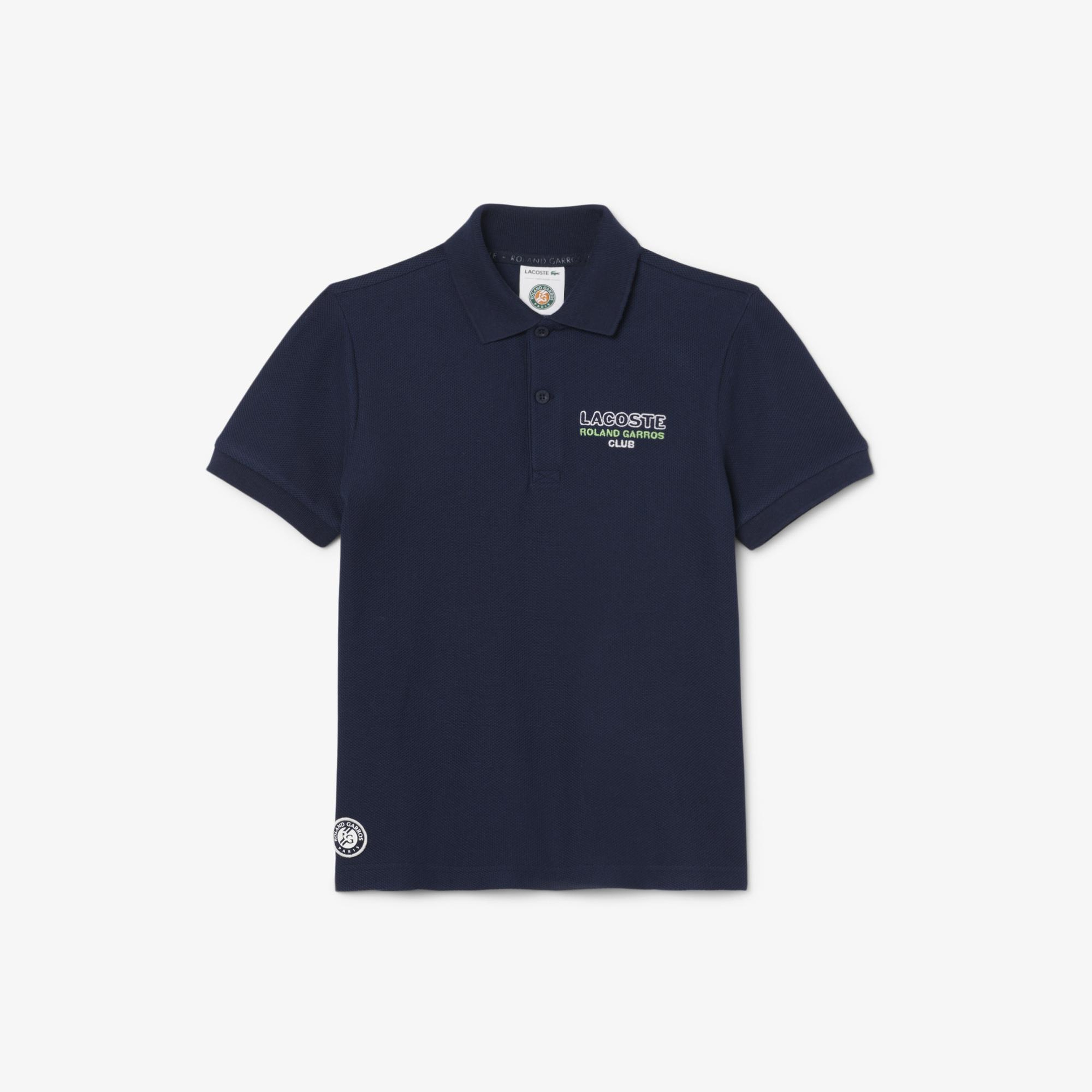 Roland Garros Çocuk Baskılı Lacivert Polo