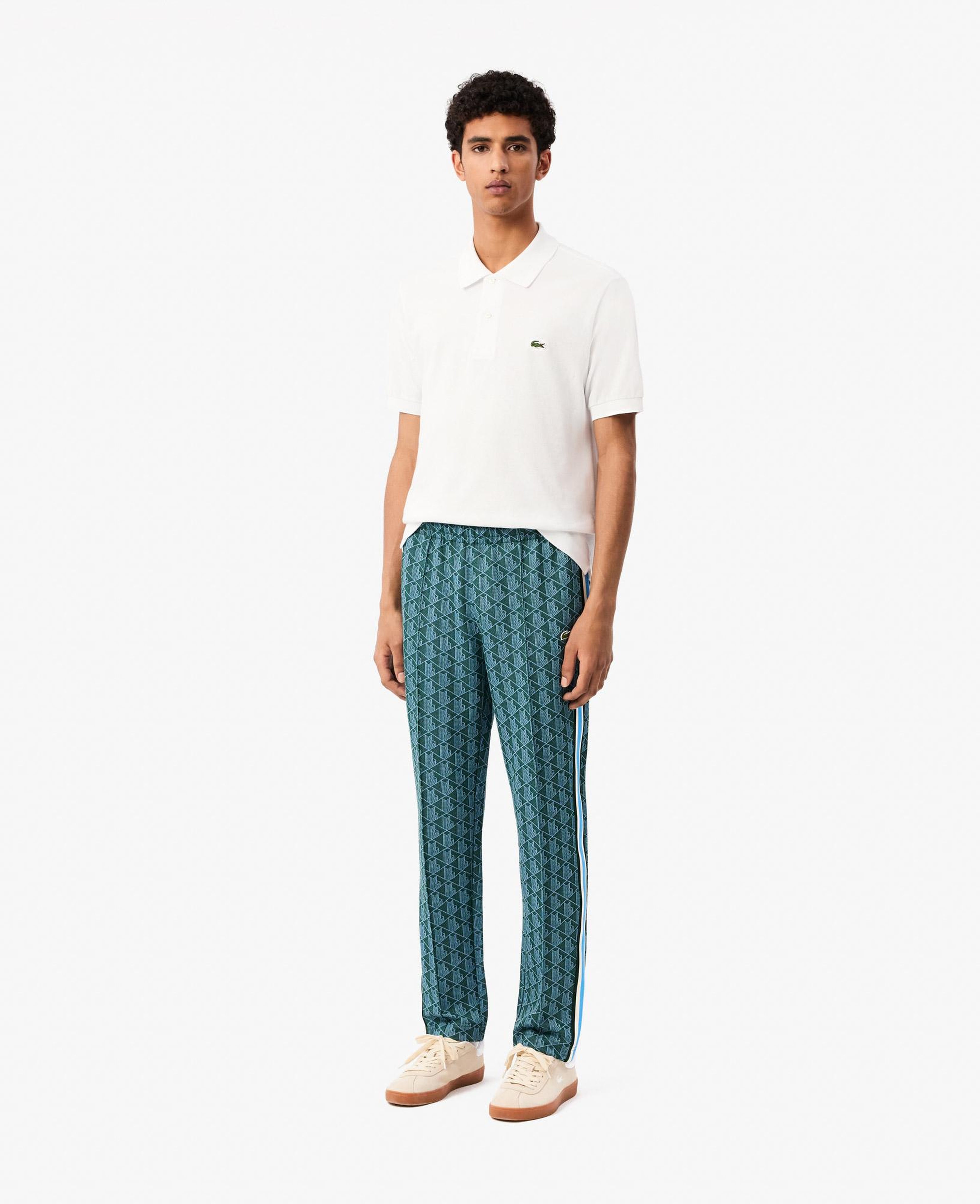Lacoste Paris Erkek Regular Fit Monogram Yeşil Eşofman Altı