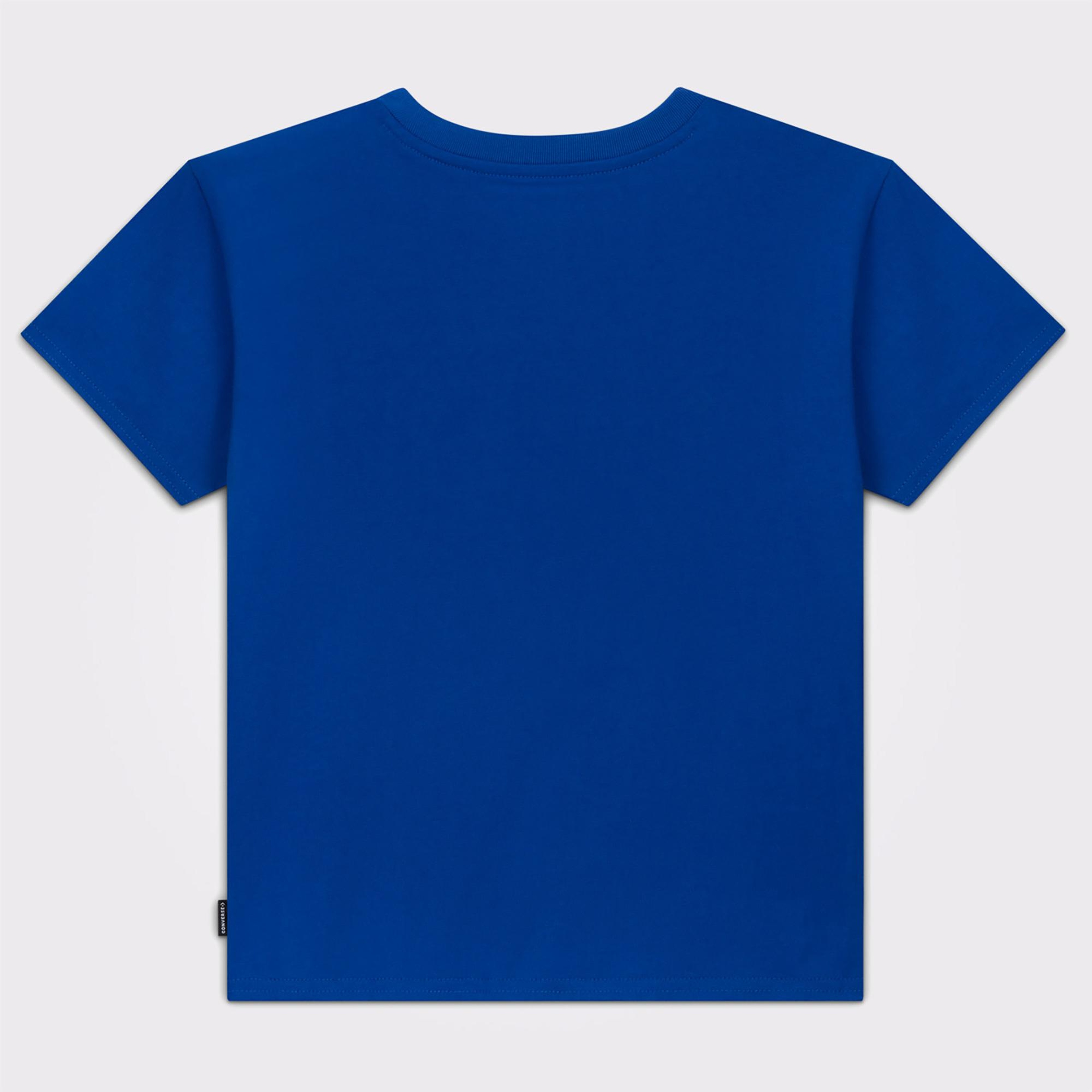 Converse Slim Fit Kadın Mavi T-Shirt
