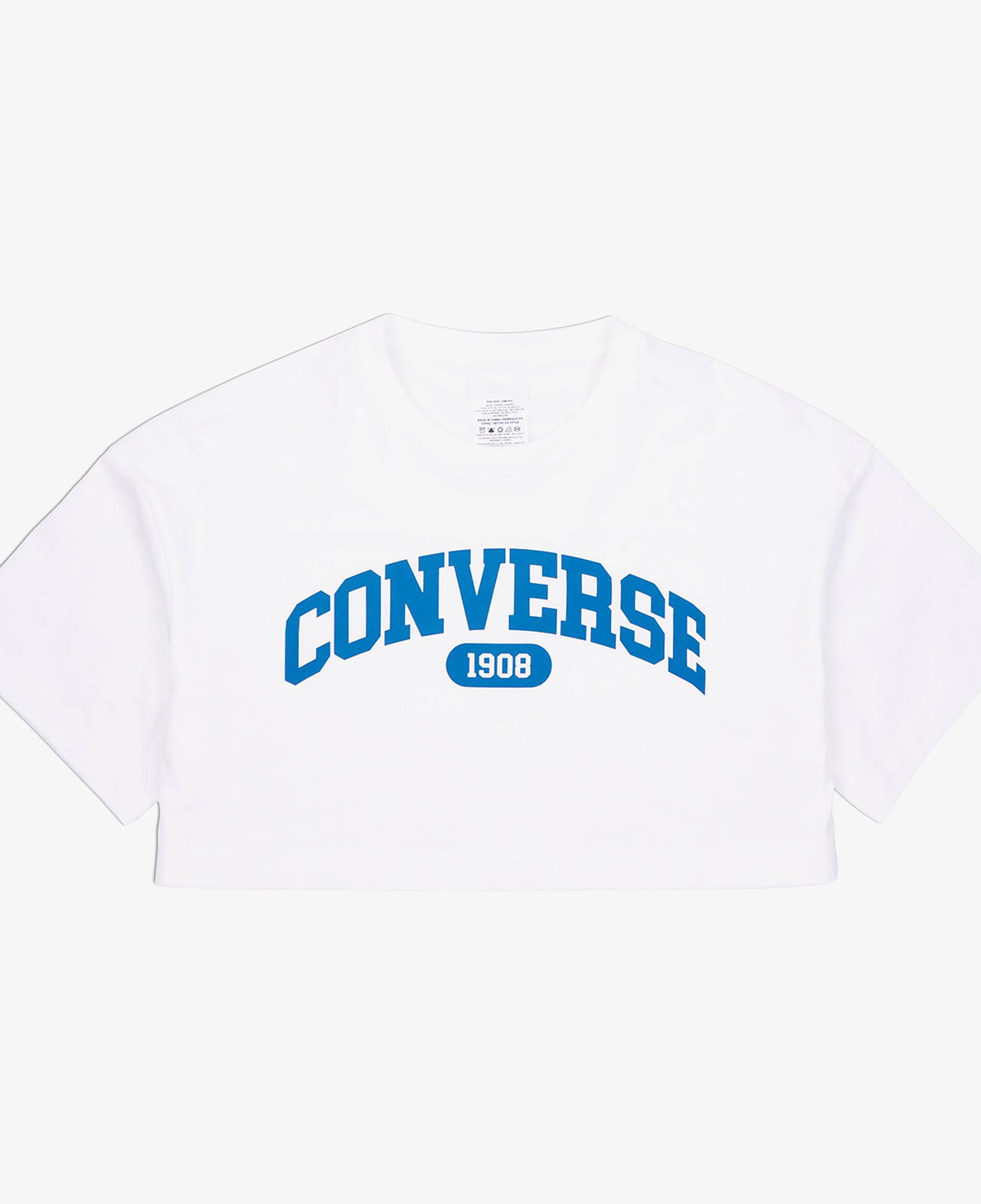 Converse Sporty Cropped Kadın Beyaz T-Shirt