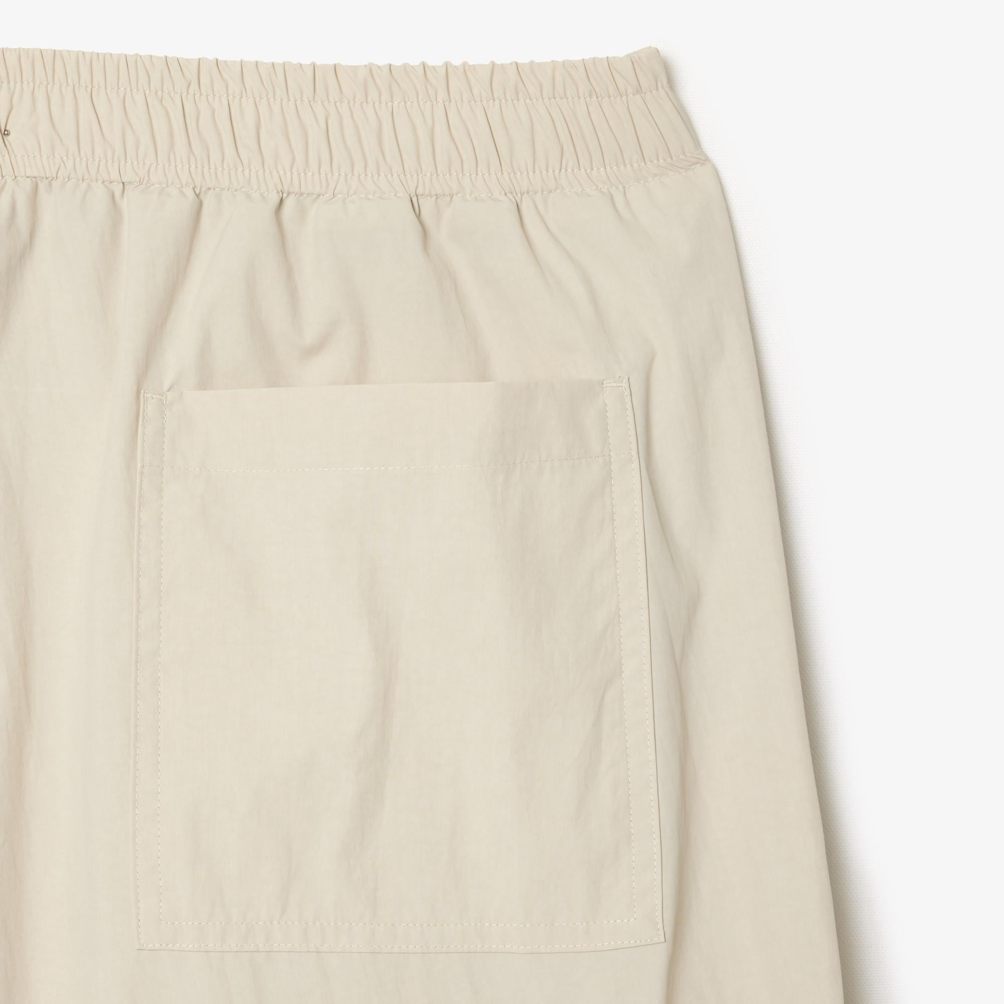 Erkek Regular Fit Krem Kargo Pantolon