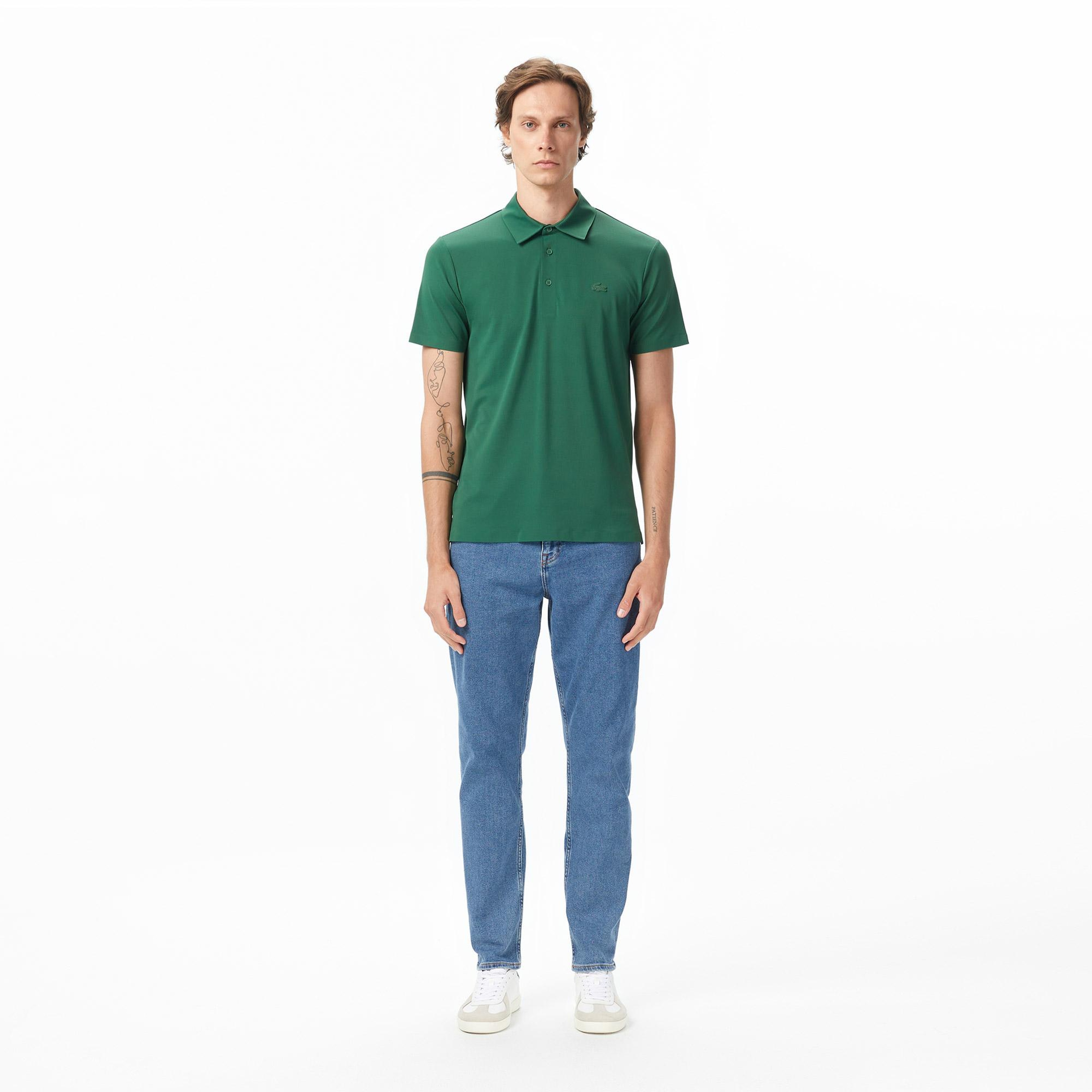 Erkek Regular Fit Yeşil Polo