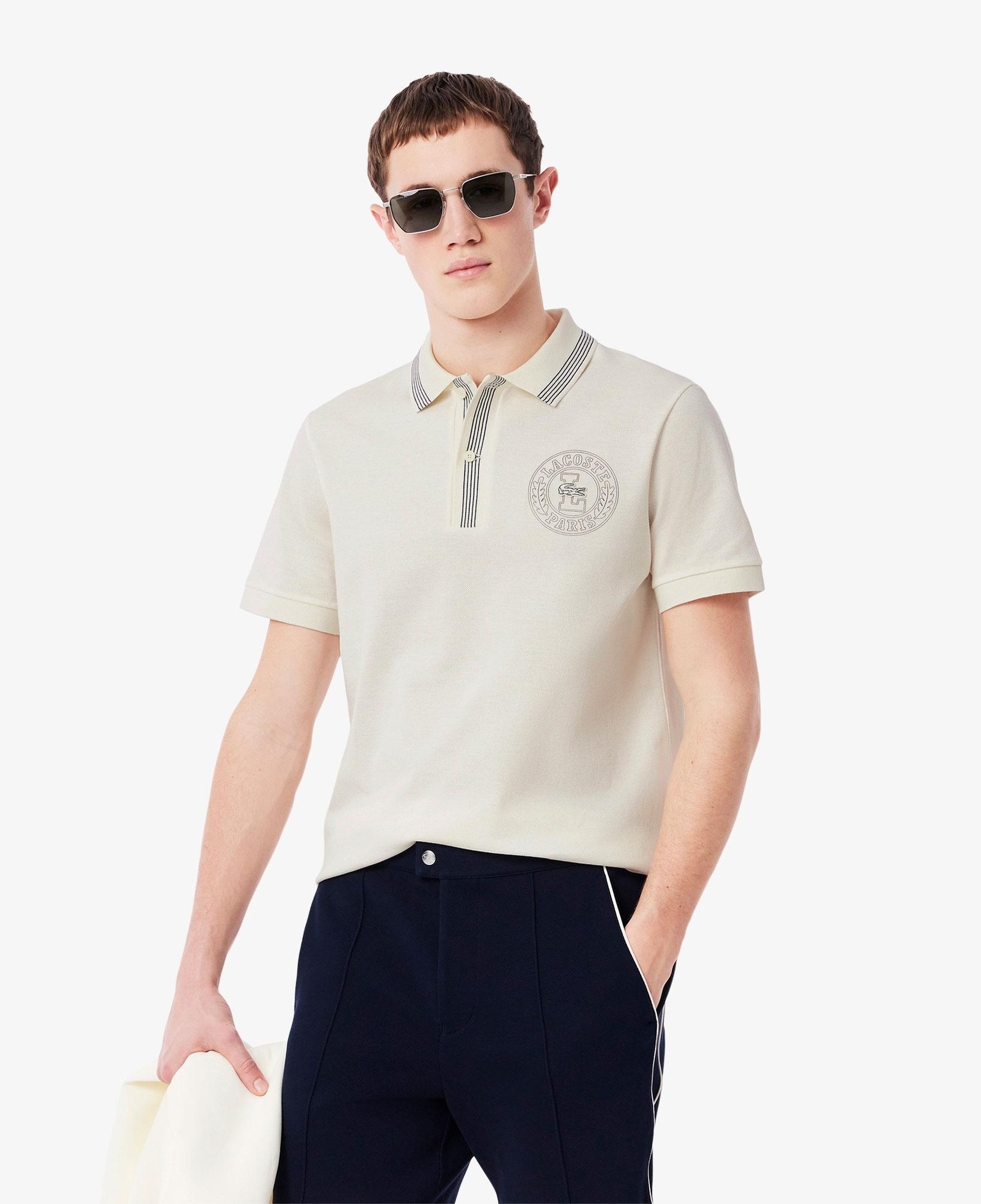 L.12.12 Erkek Regular Fit Krem Polo