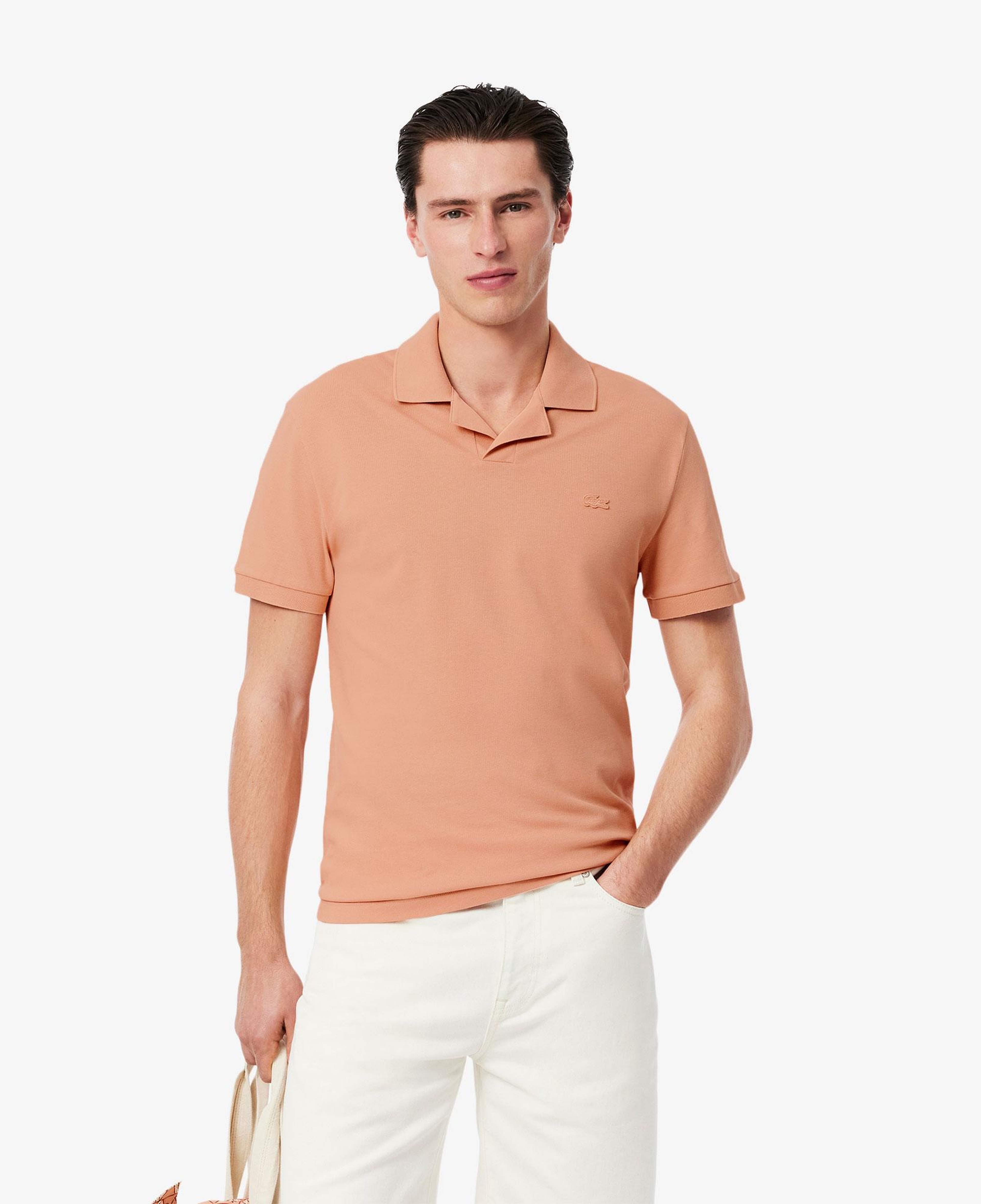 Erkek Classic Fit Pembe Paris Polo