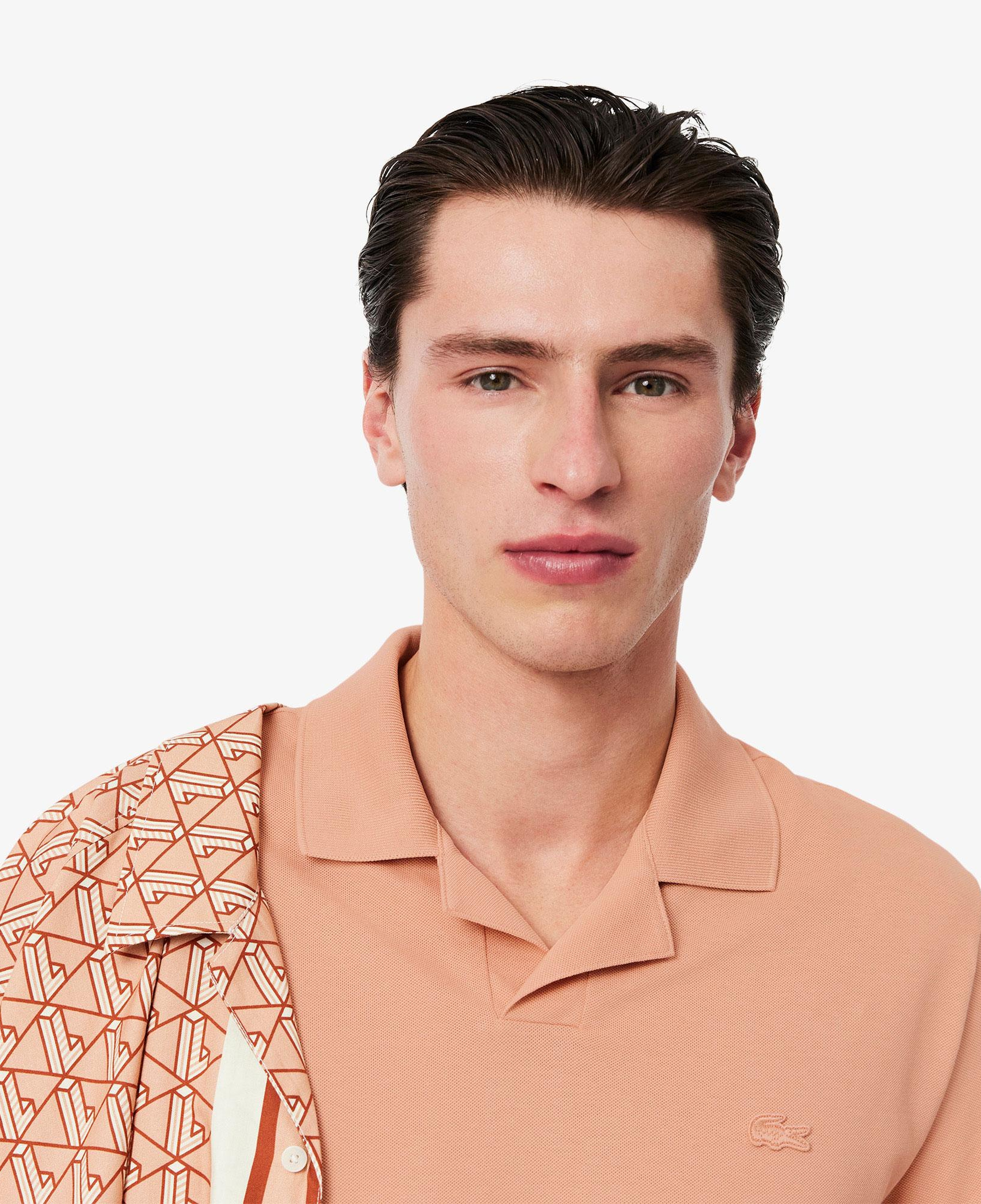 Erkek Classic Fit Pembe Paris Polo