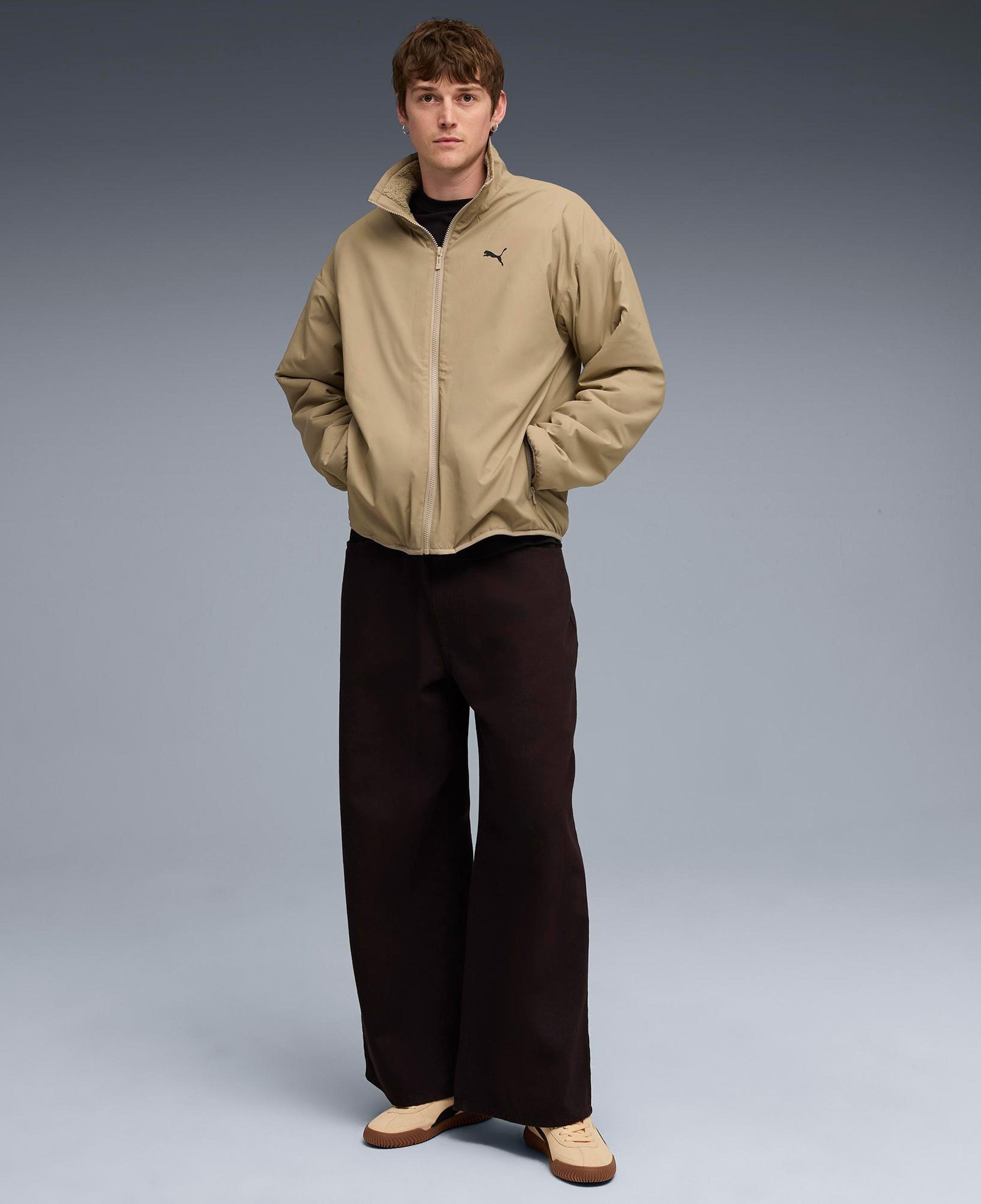 Puma Reversible Sherpa Erkek Krem Ceket