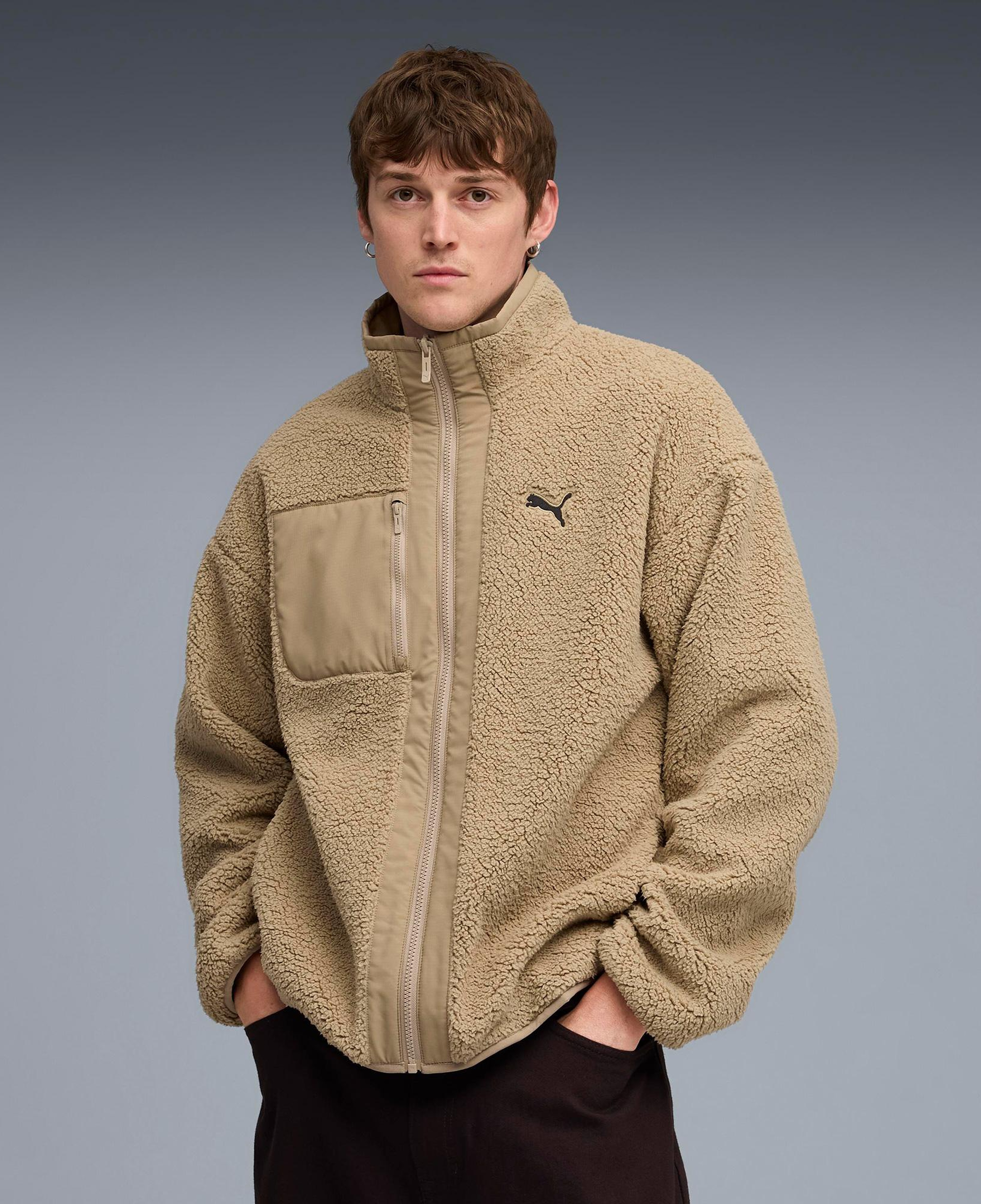 Puma Reversible Sherpa Erkek Krem Ceket