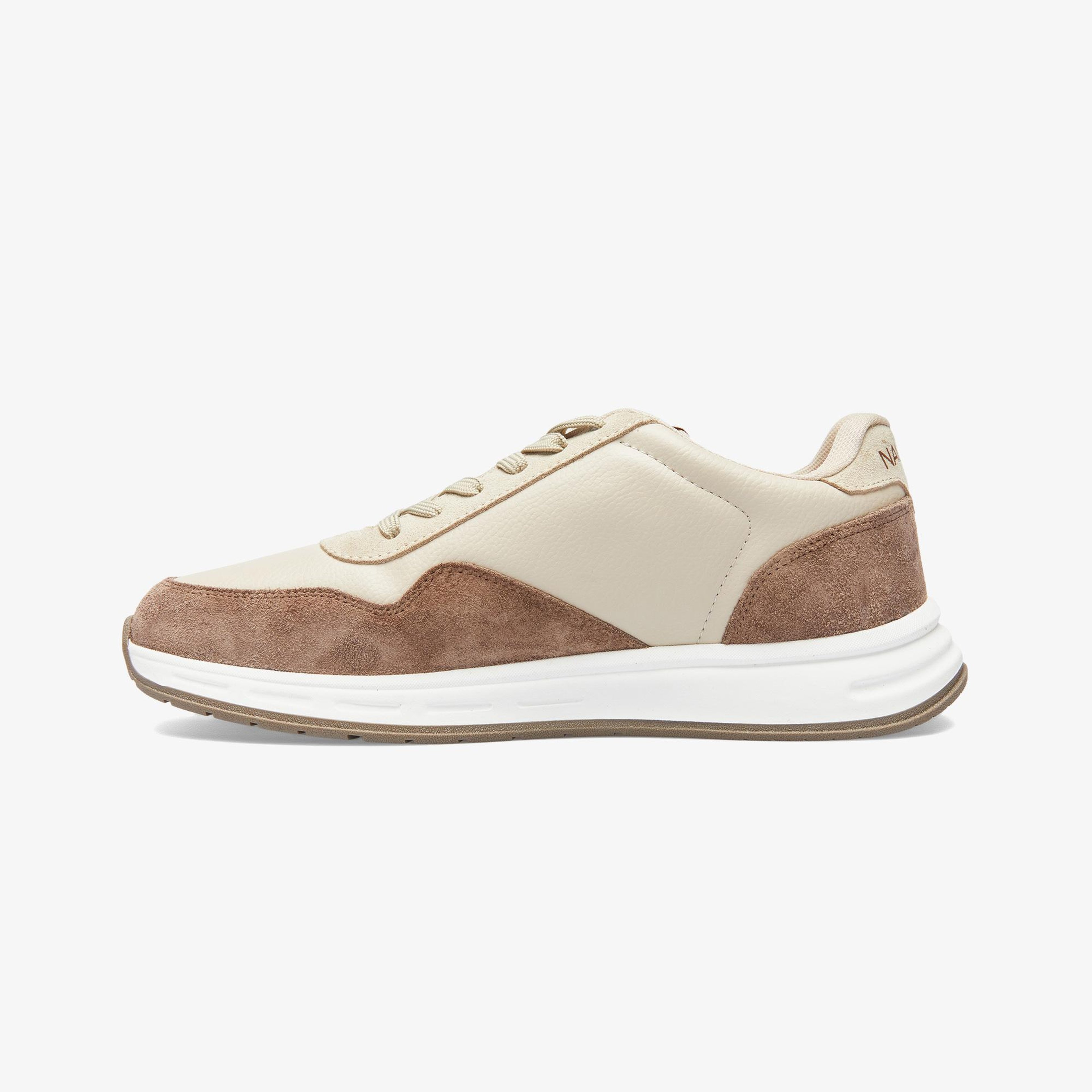Nautica Erkek Bej Renk Bloklu Sneaker