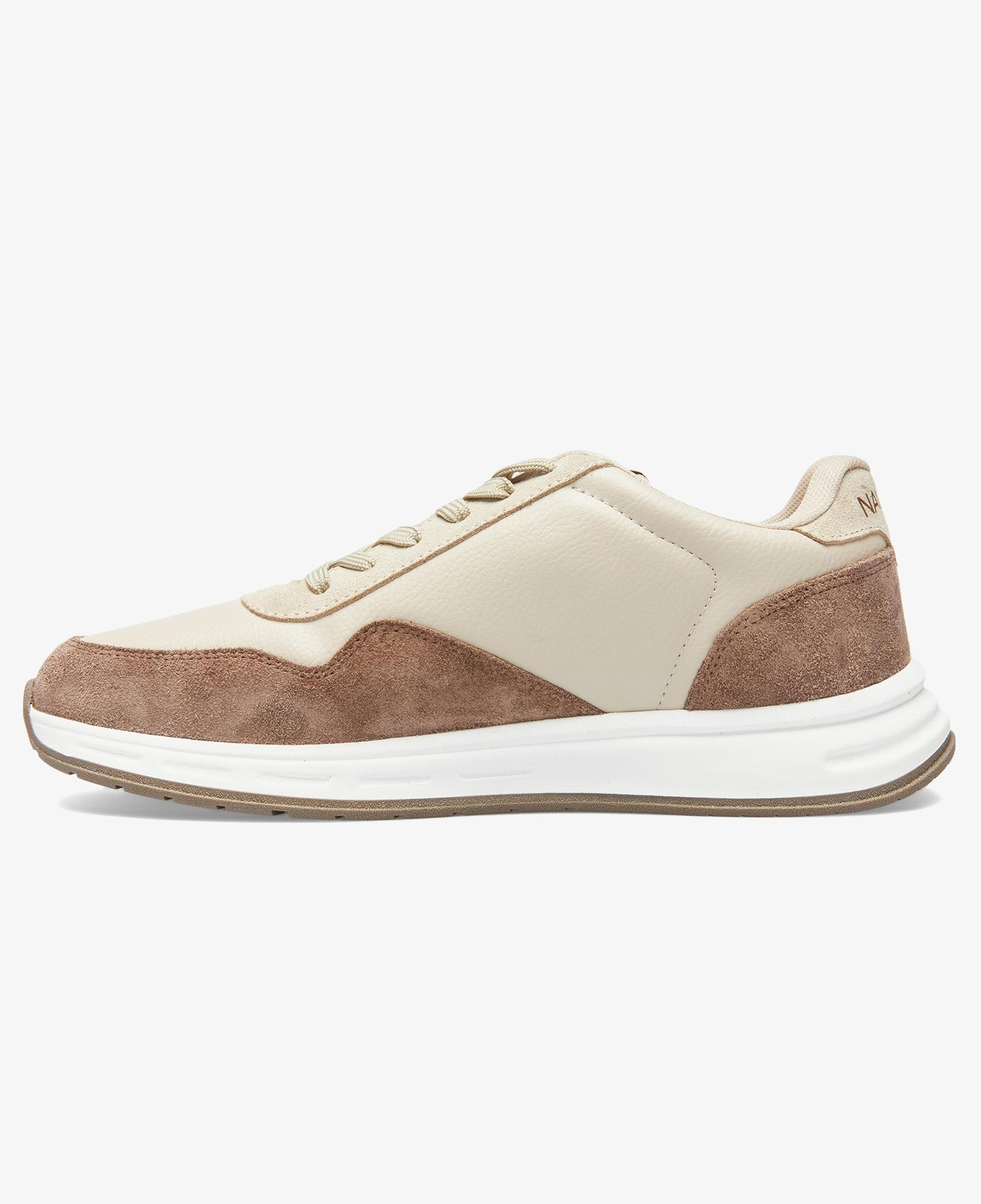 Nautica Erkek Bej Renk Bloklu Sneaker