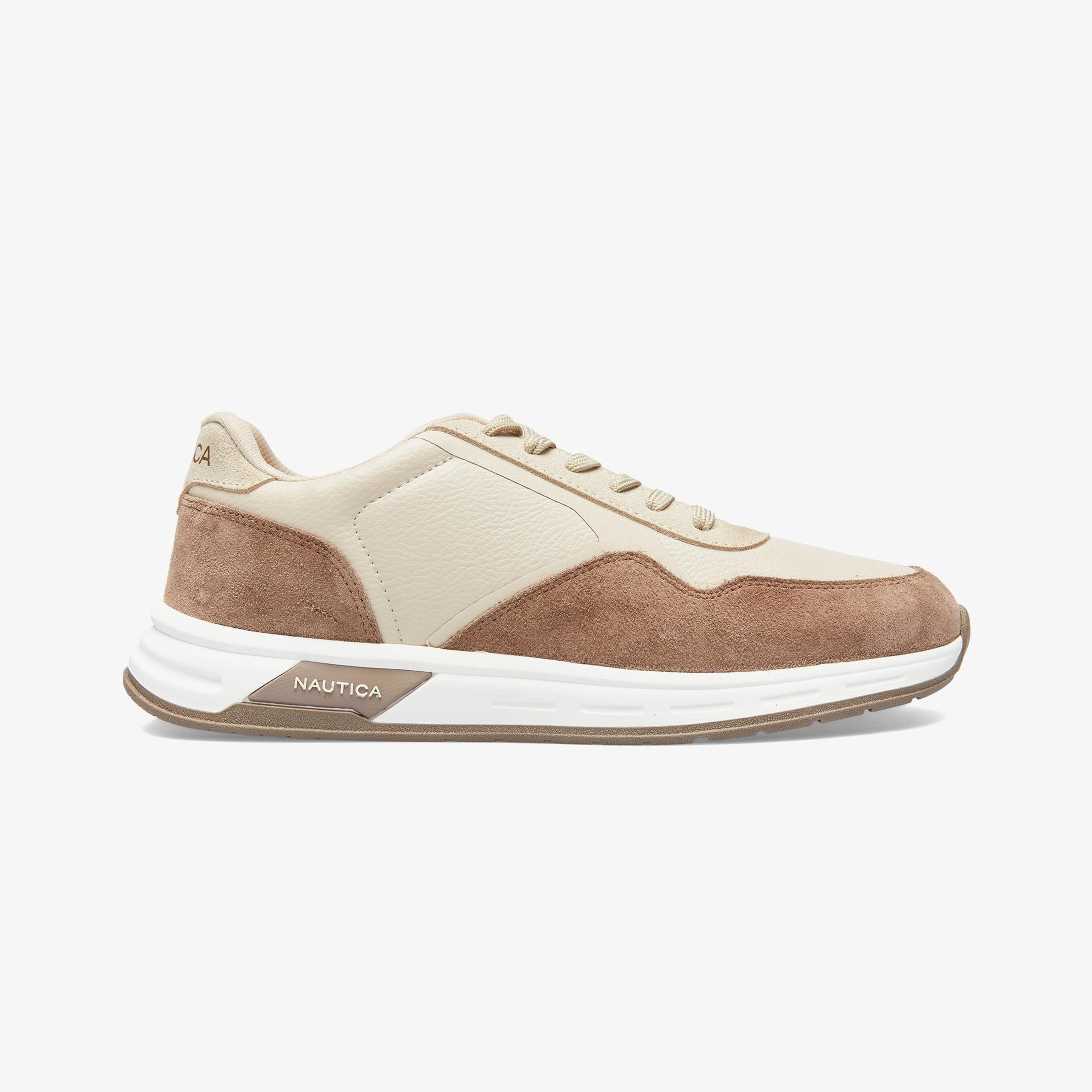 Nautica Erkek Bej Renk Bloklu Sneaker