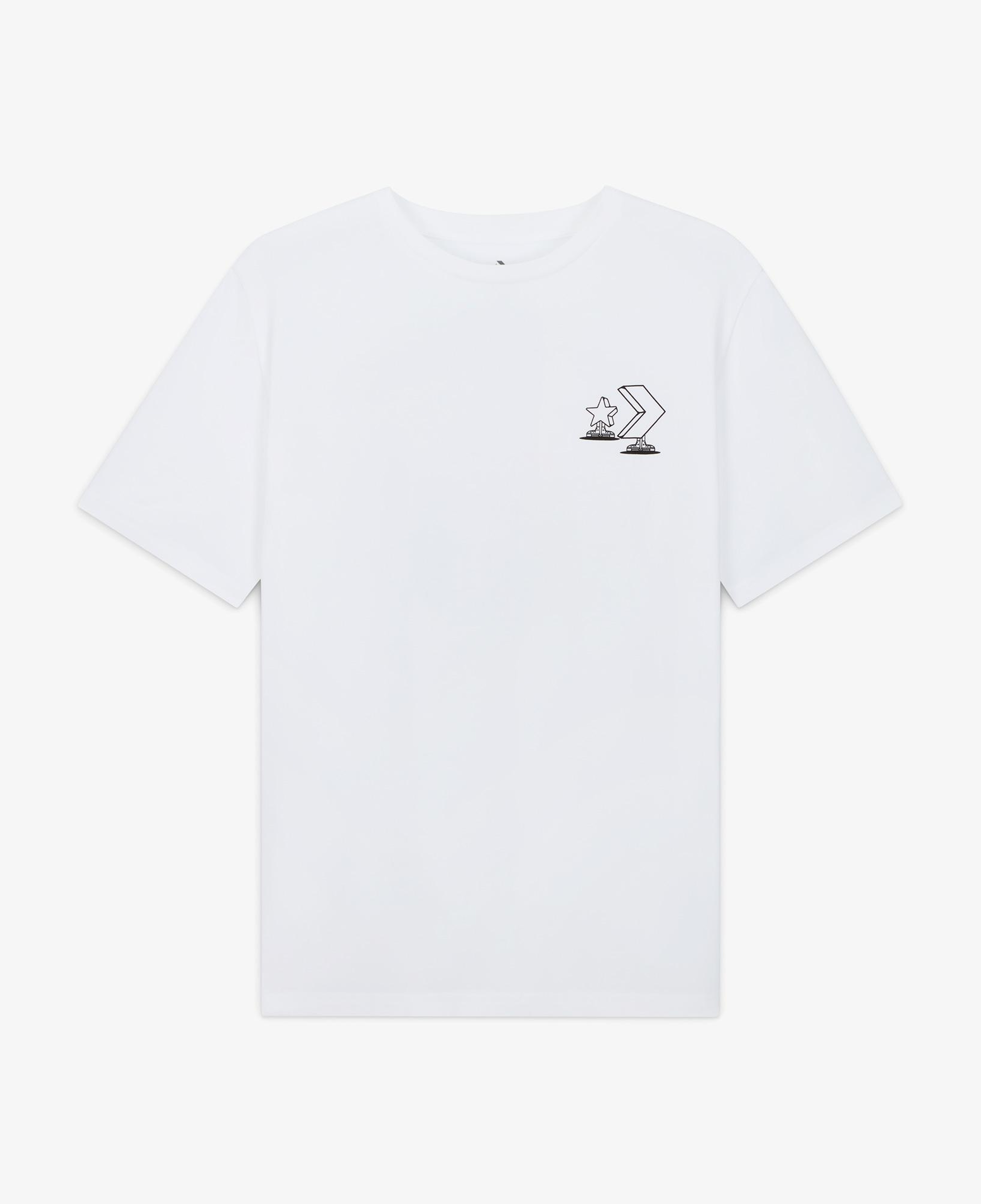 Converse Skateboarding Star Chevron Erkek Beyaz T-Shirt