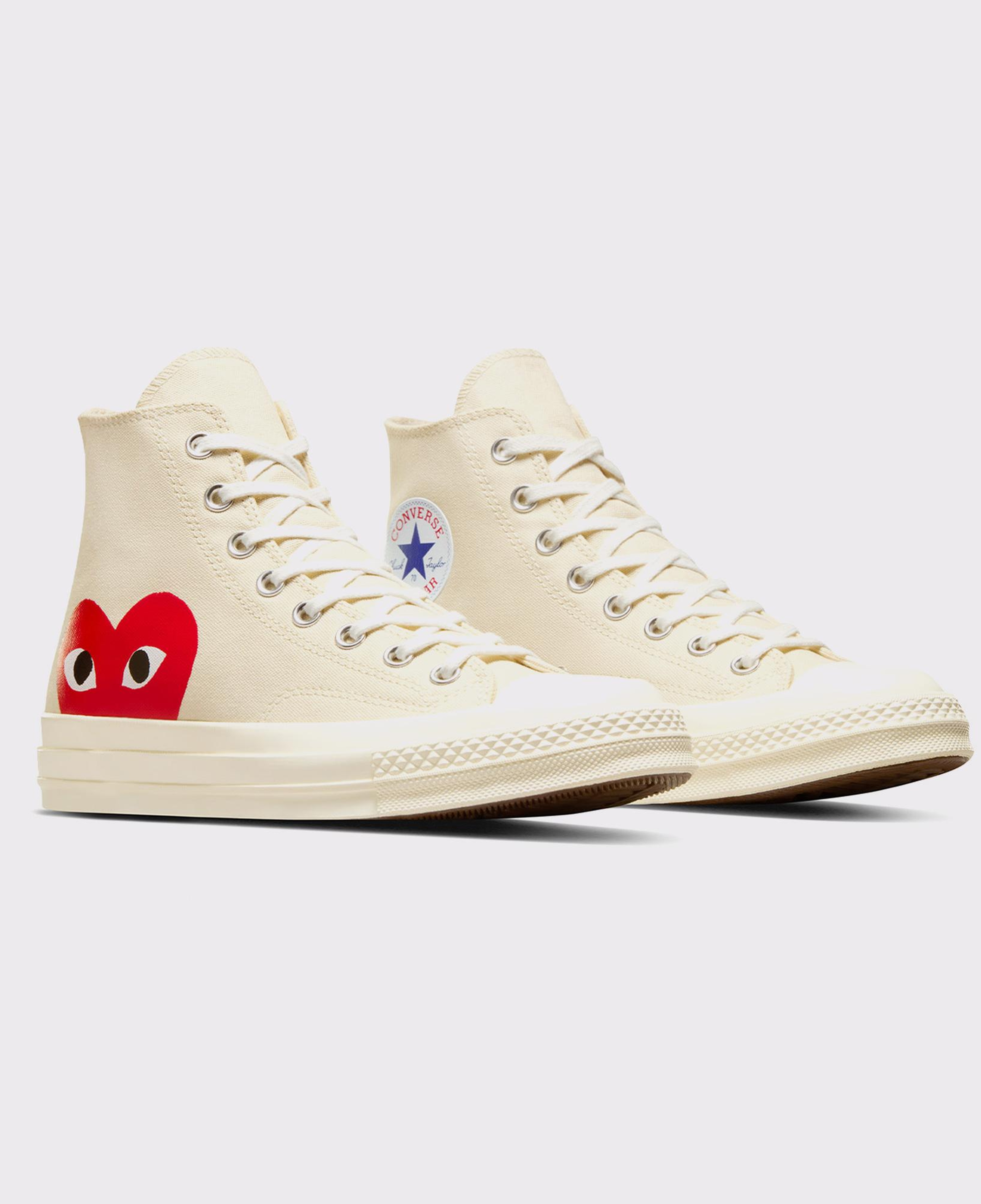 Converse X Comme Des Garçons Play Chuck 70 Unisex Krem Bilekli Sneaker