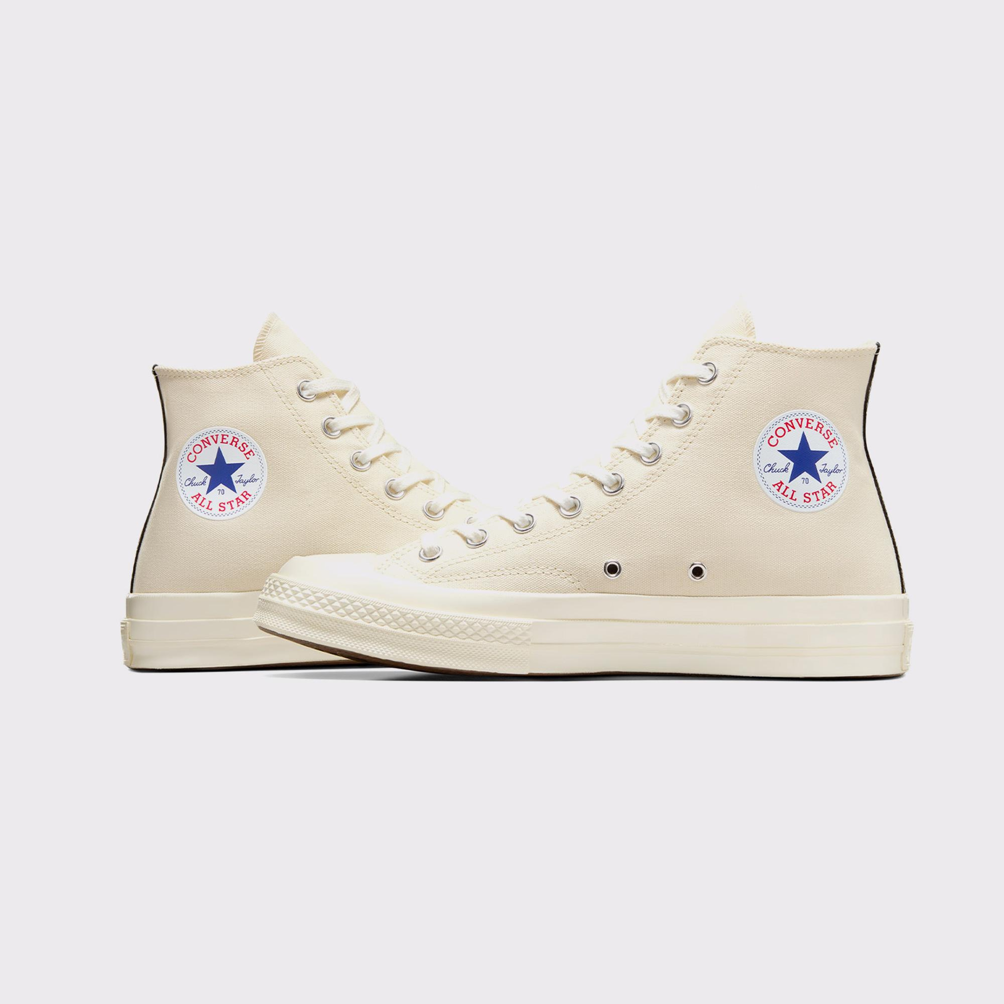 Converse X Comme Des Garçons Play Chuck 70 Unisex Krem Bilekli Sneaker