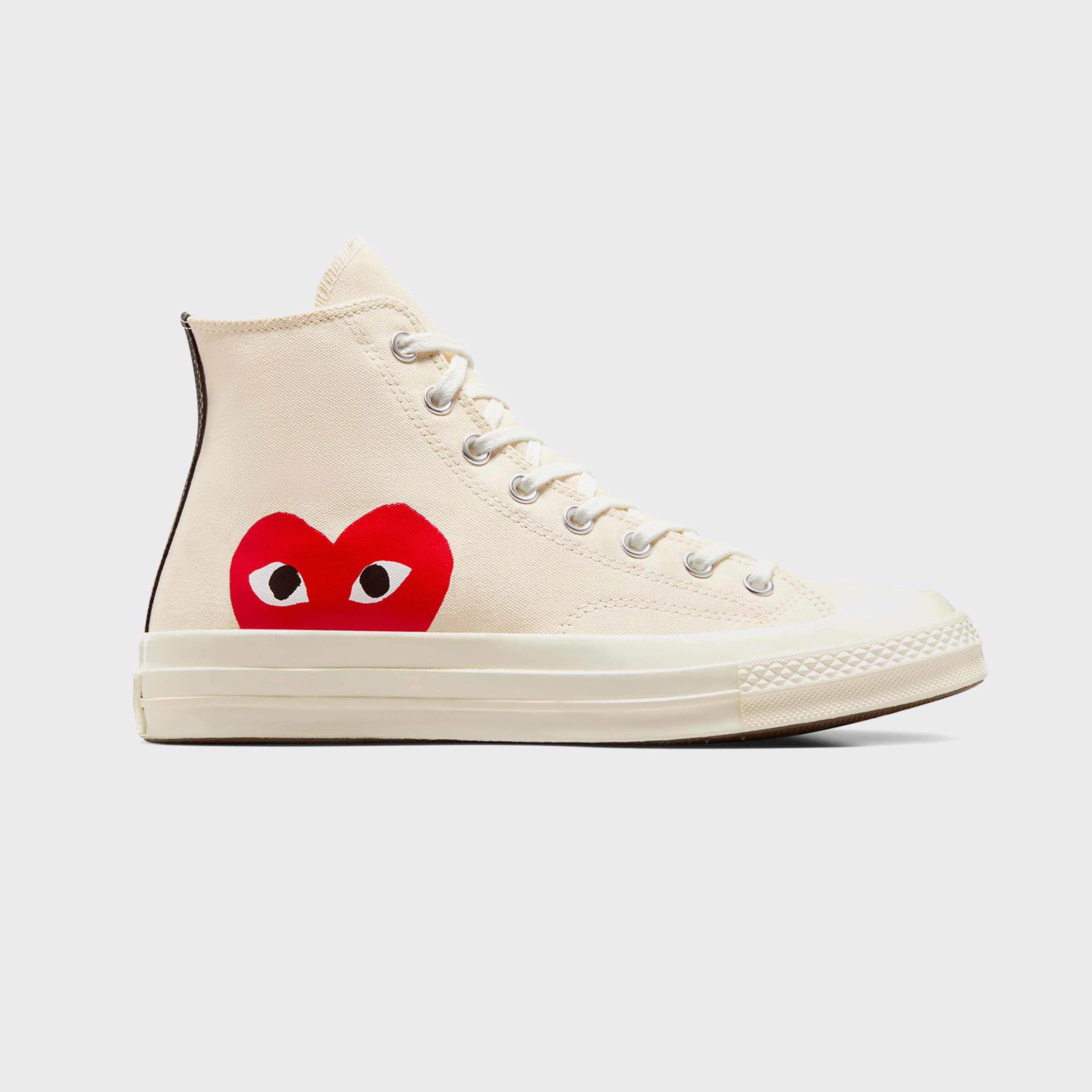 Converse X Comme Des Garçons Play Chuck 70 Unisex Krem Bilekli Sneaker
