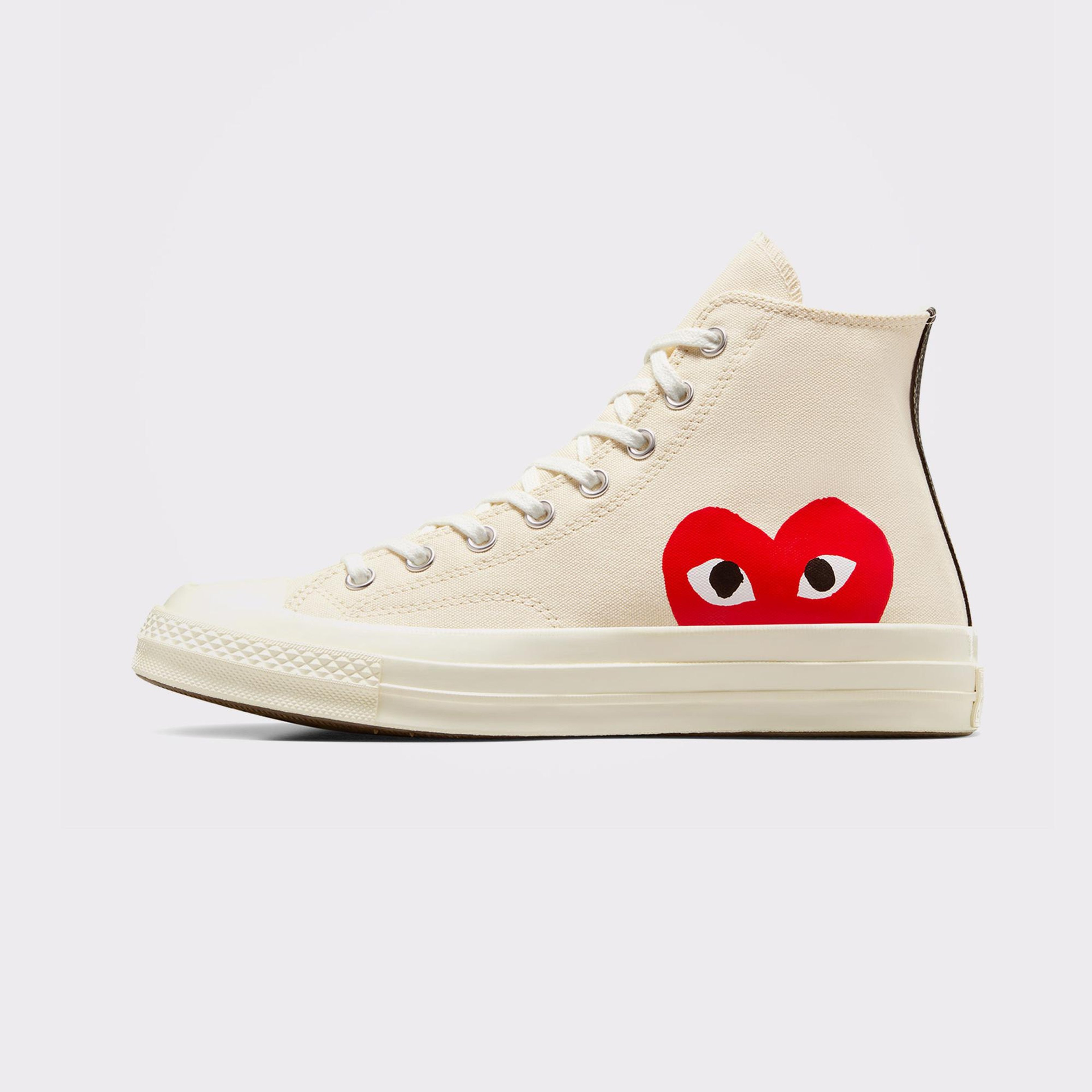 Converse X Comme Des Garçons Play Chuck 70 Unisex Krem Bilekli Sneaker