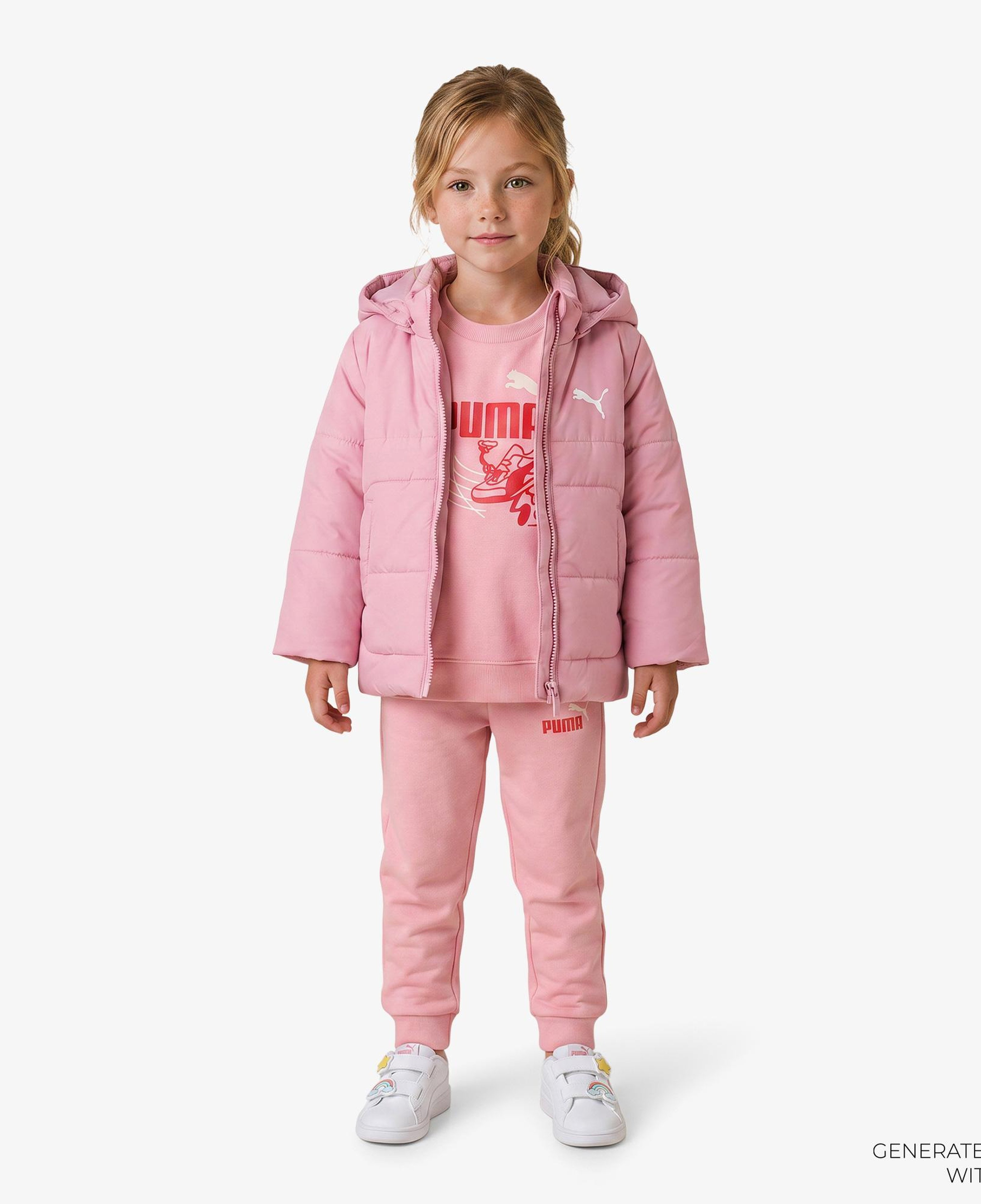 Puma Minicat Hooded Bebek Pembe Ceket