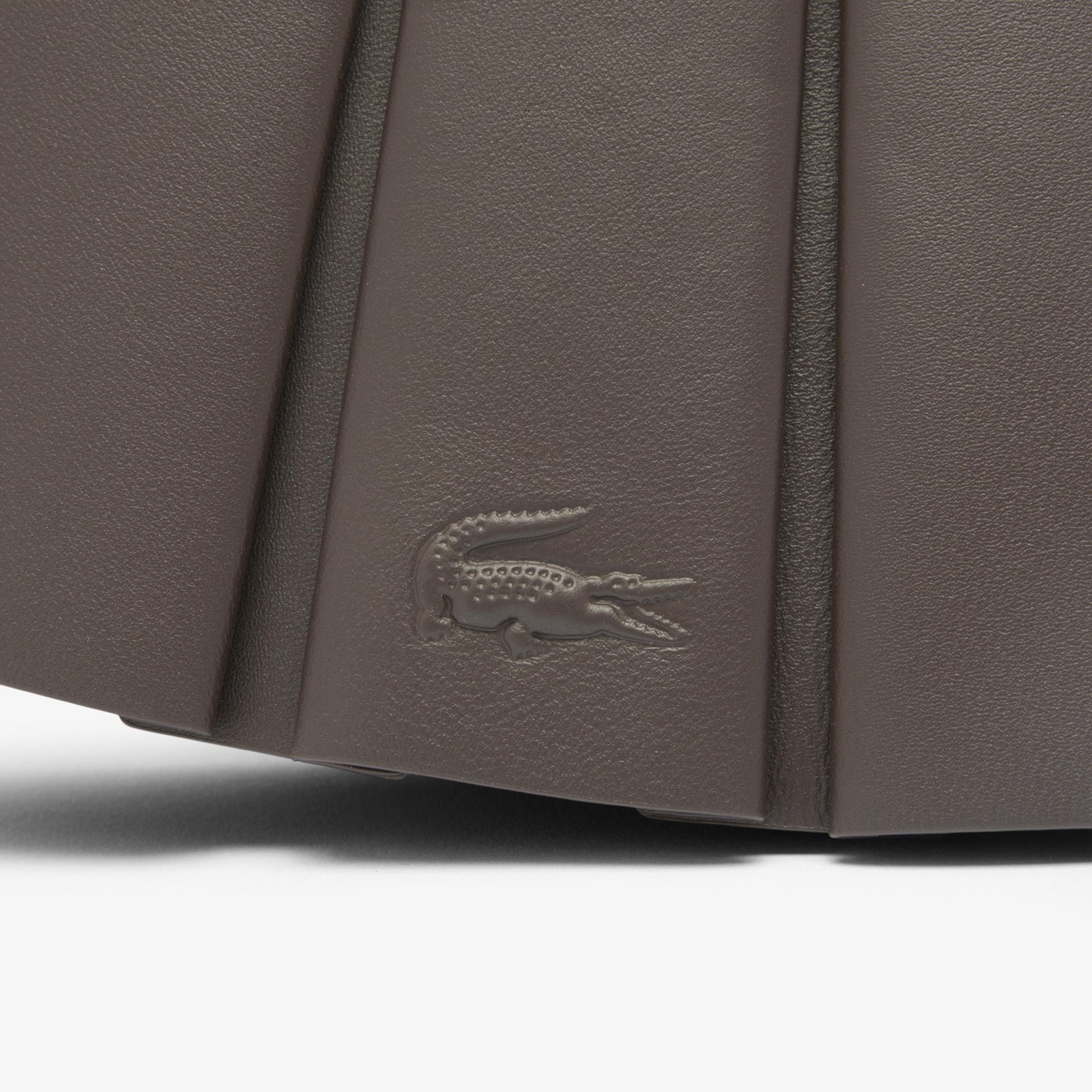 Lacoste Medium Lenglen Kadın Deri Koyu Kahverengi Omuz Çantası