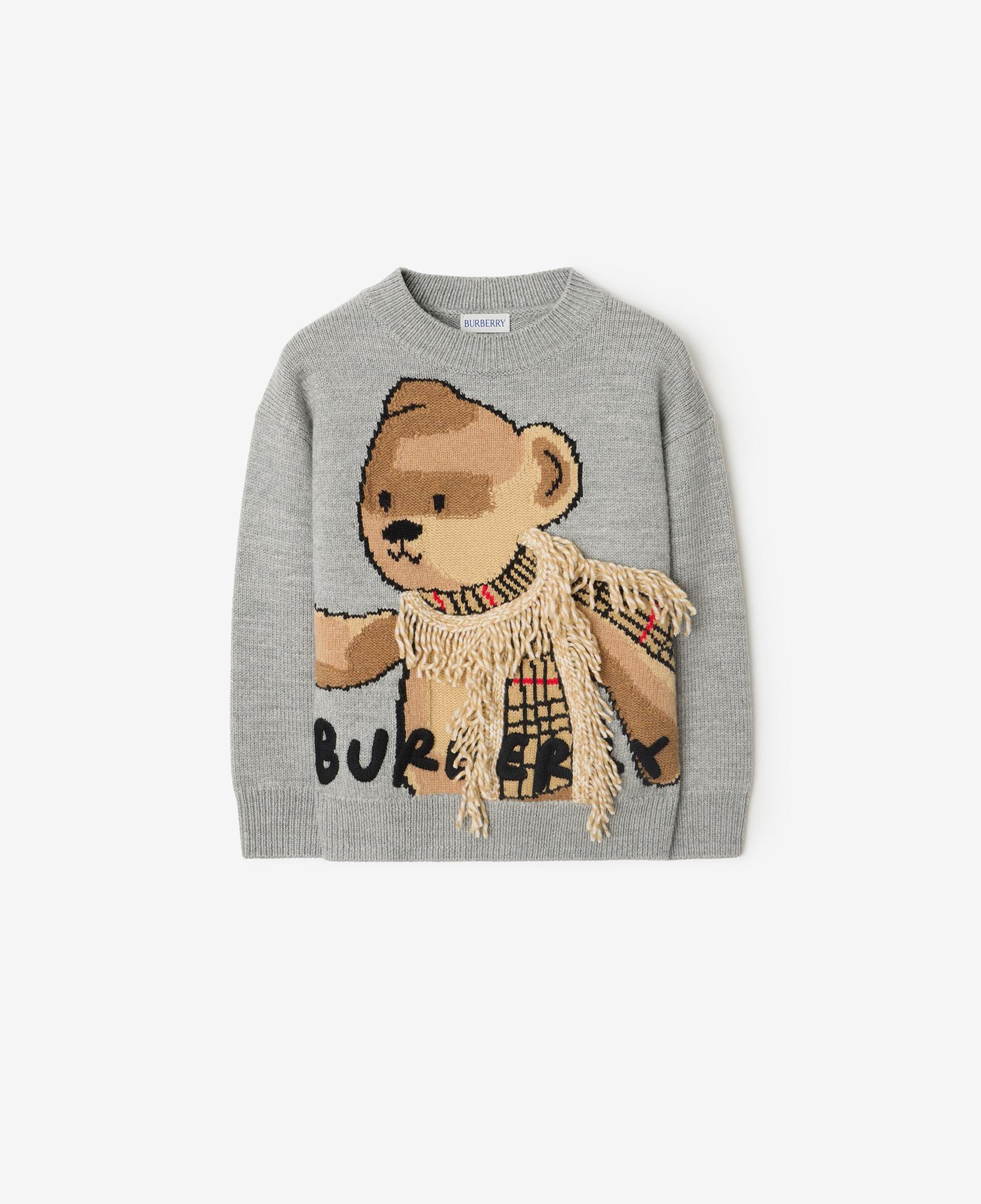 Burberry Çocuk Gri Yün Kazak