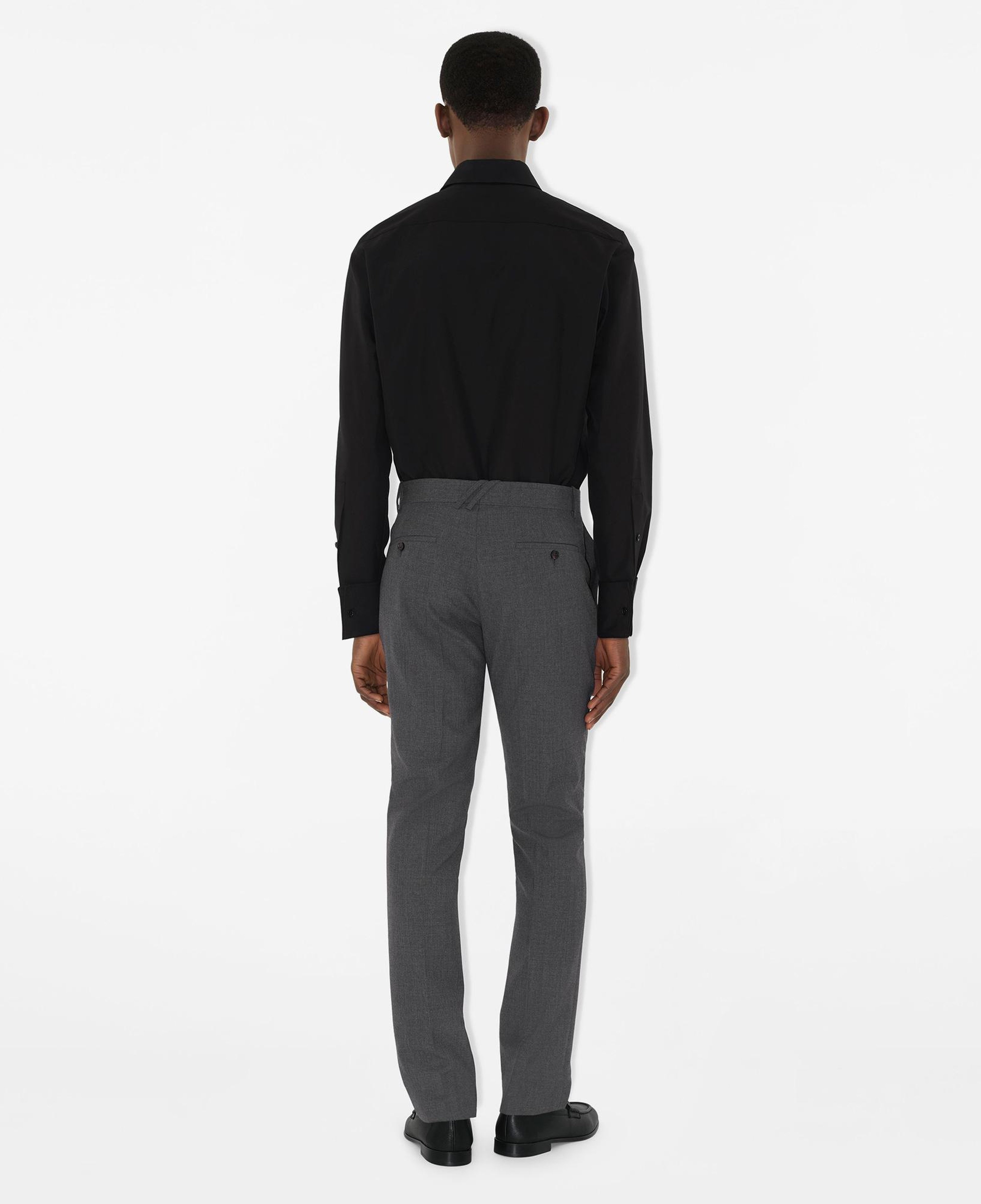 Burberry Erkek Gri Yün Pantolon